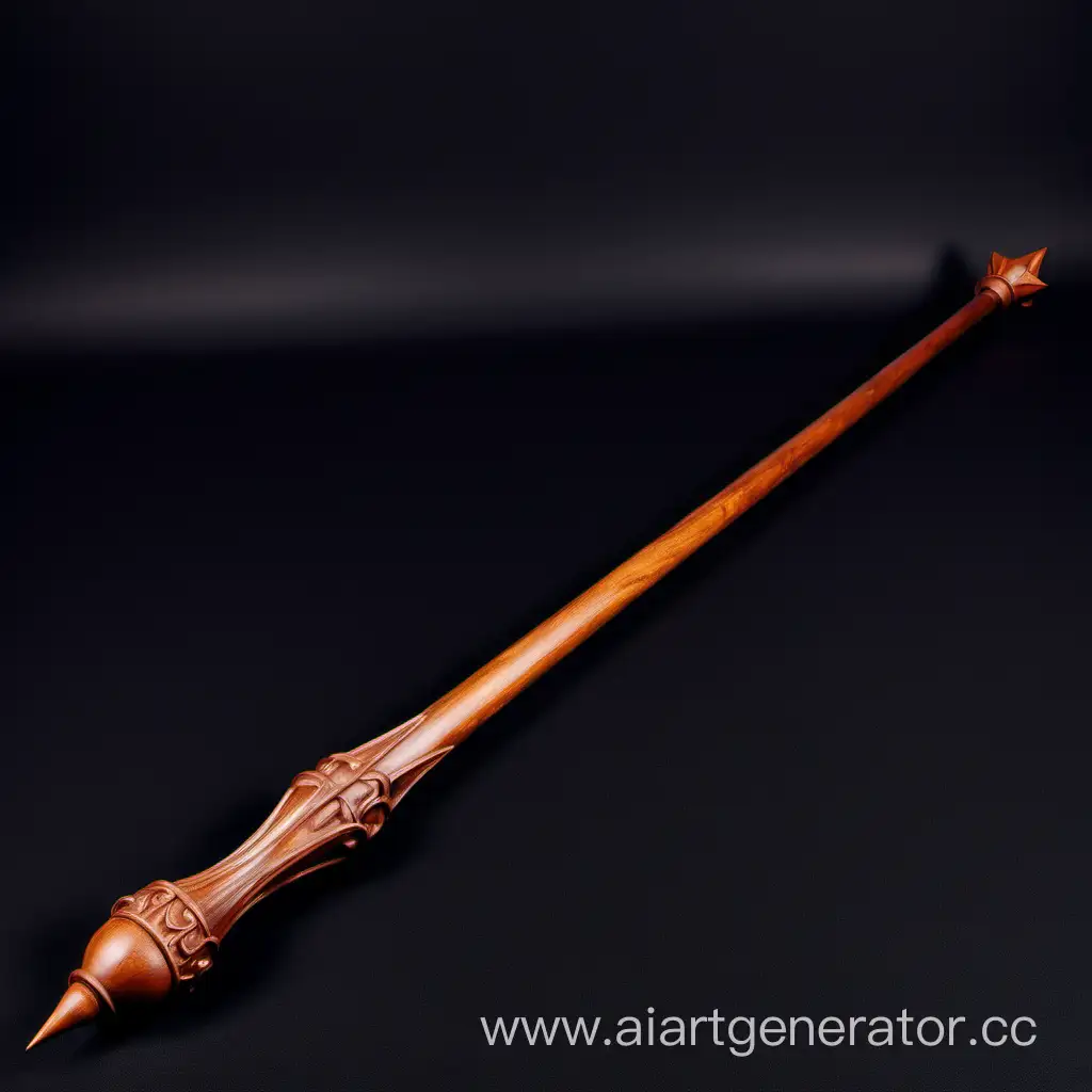 Волшебная палочка из Гарри поттера, утонченная и изящная и сделанная из дерева вишни. Длиной 30 см. Она утончается к концу палочки. Очень сильная и могущественная 