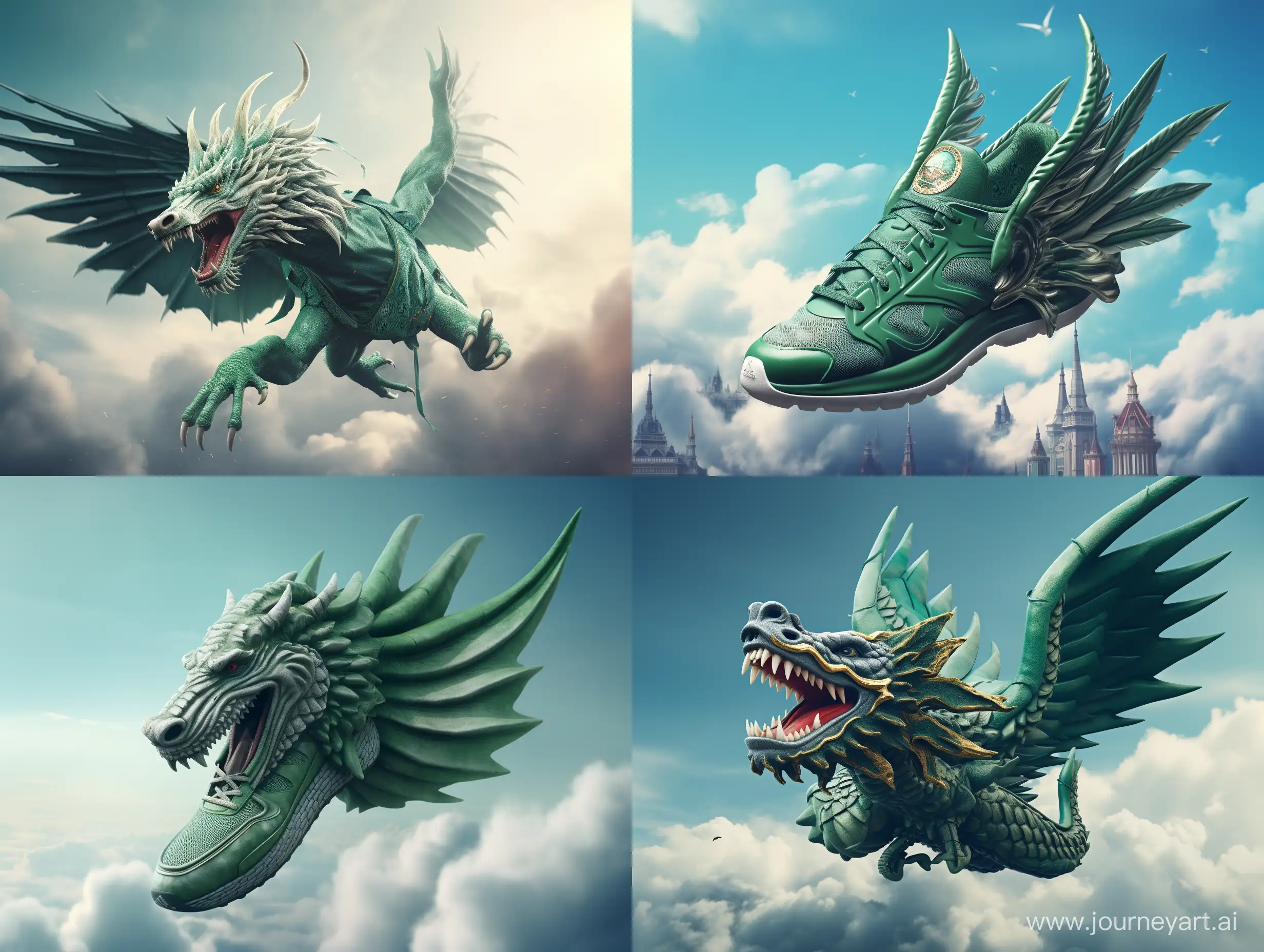 Majestic-Green-Dragon-Soars-with-ADIDAS-ORIGINALS-Logo-Over-European-Sky