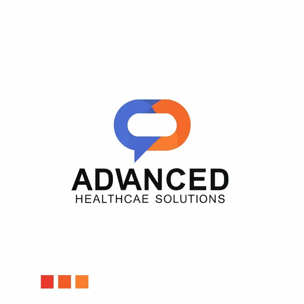 a logo design,with the text "Advanced Healthcare solutions", main symbol:Advanced Healthcare Solutions is a medical device distribution company distributing advanced biologics and regenerative medical devices. We would love to see a simple yet strong design healthcare related but not too heavy on the icons. The logo should consists of the company name "Advanced Healthcare Solutions" in a bold and modern font, with the word "Advanced" highlighted in a slightly different color and or font size to emphasize innovation.,Moderate,be used in Medical Dental industry,clear background