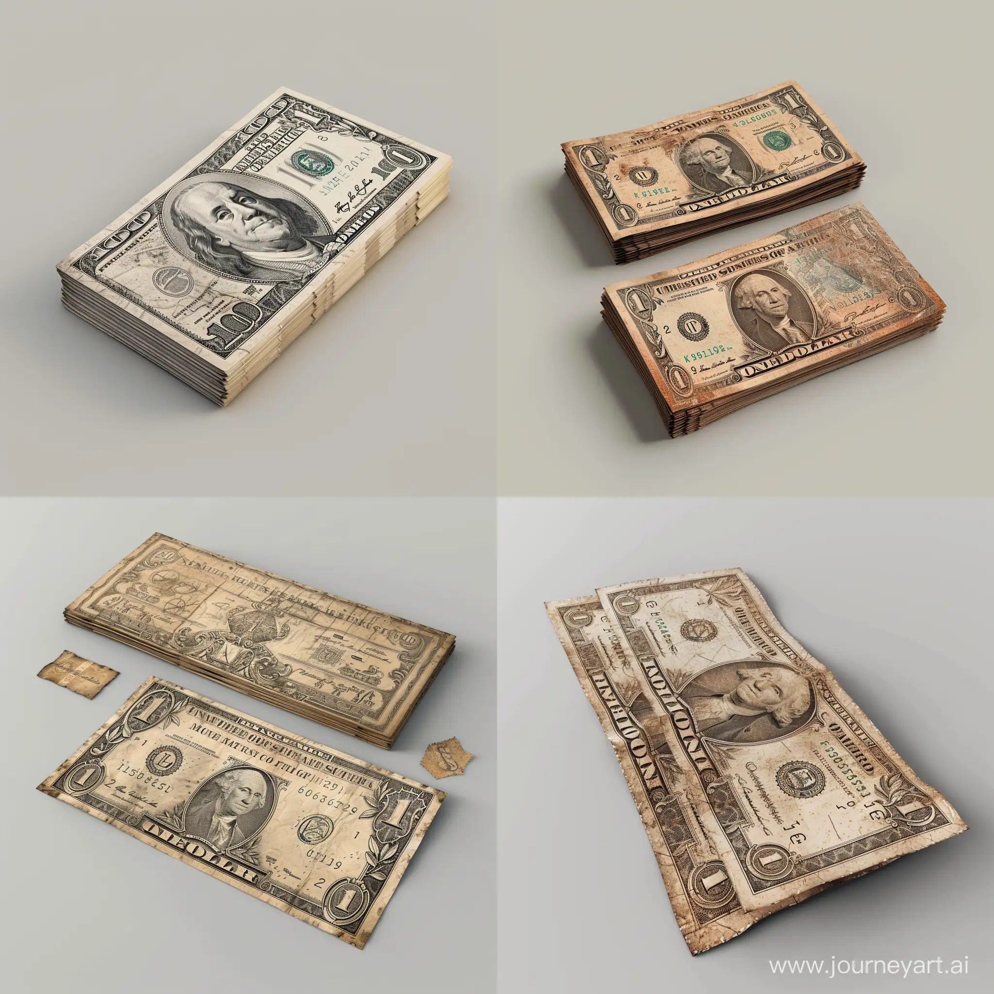 Ultra realistic Unreal Engine industrial design style 3D rendering of old money on light gray background style by royal london