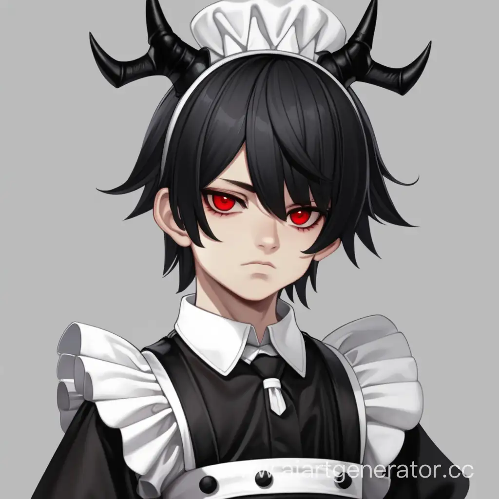 Mischievous-Boy-in-Devil-Horns-and-Maids-Dress