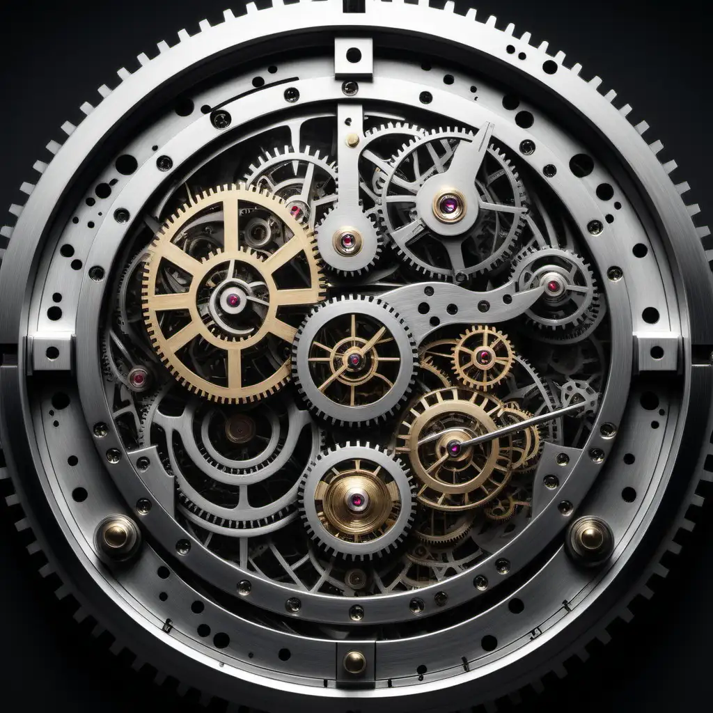 Mechanical Marvel Clockwork Filled with Steel Wonders