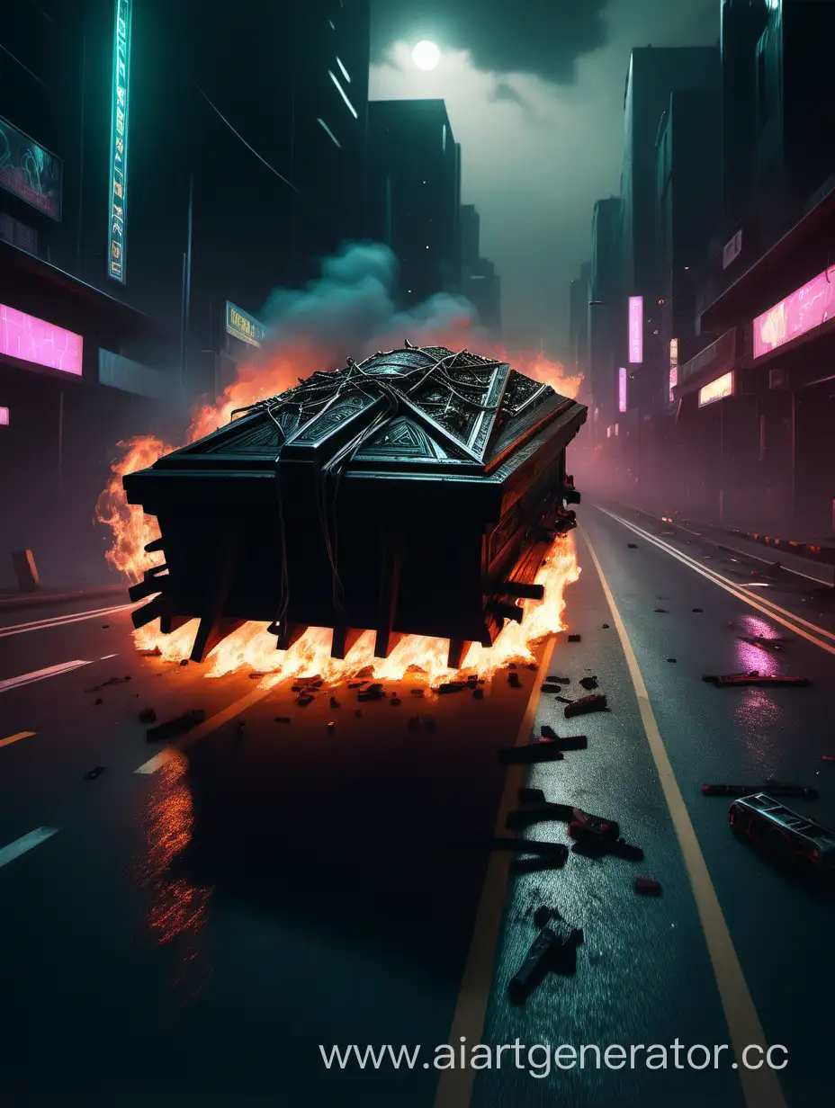 Futuristic-Cyberpunk-Coffin-Racing-at-Lightspeed