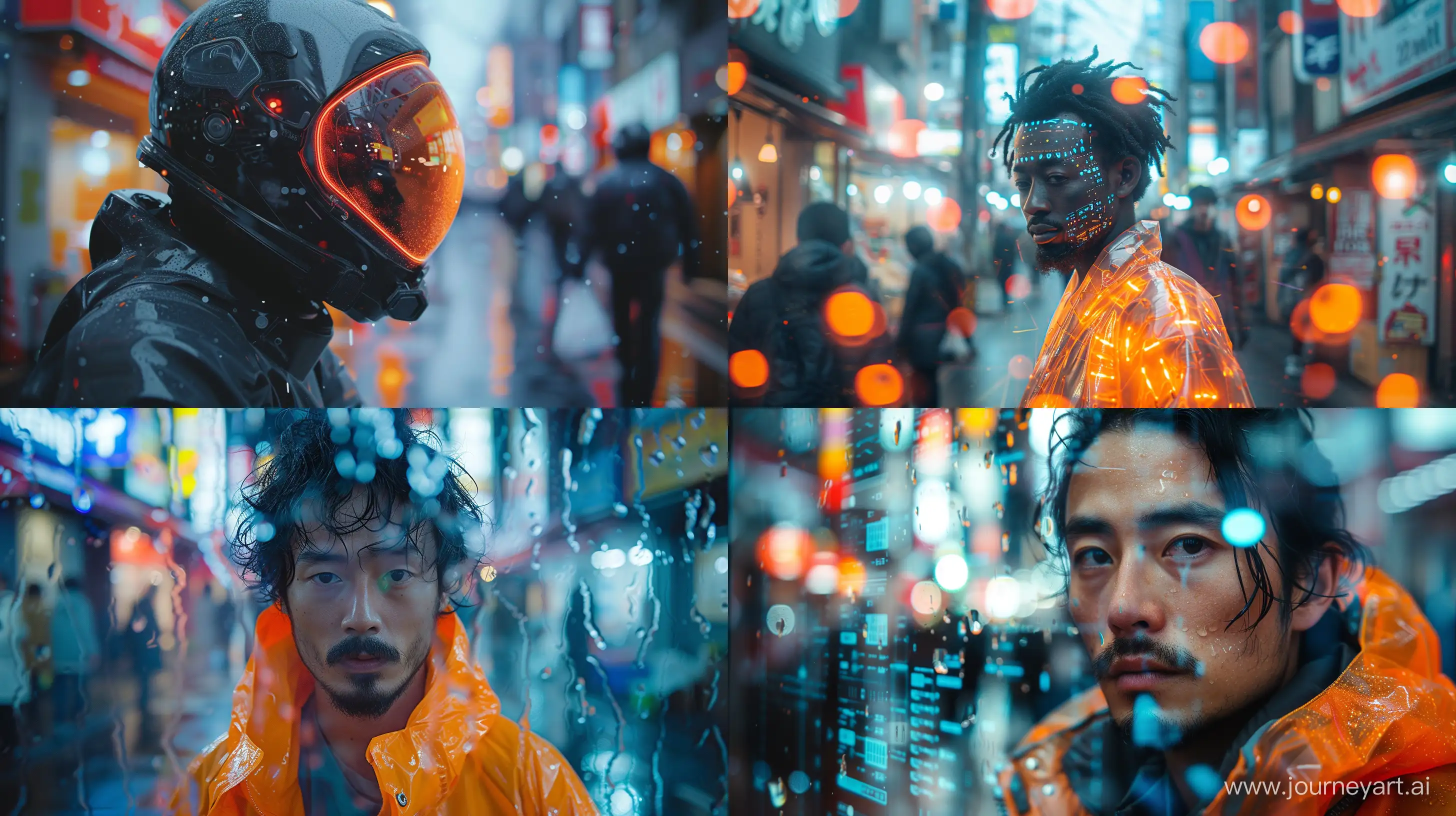 Futuristic-Neon-Flare-Suit-in-Bustling-Japanese-Market