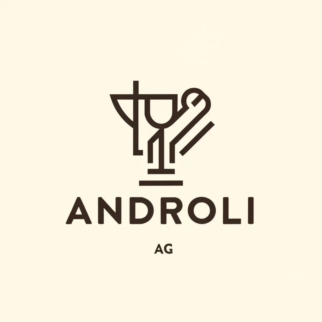 a logo design,with the text "Androli Ag", main symbol:Androli,Moderate,be used in Restaurant industry,clear background