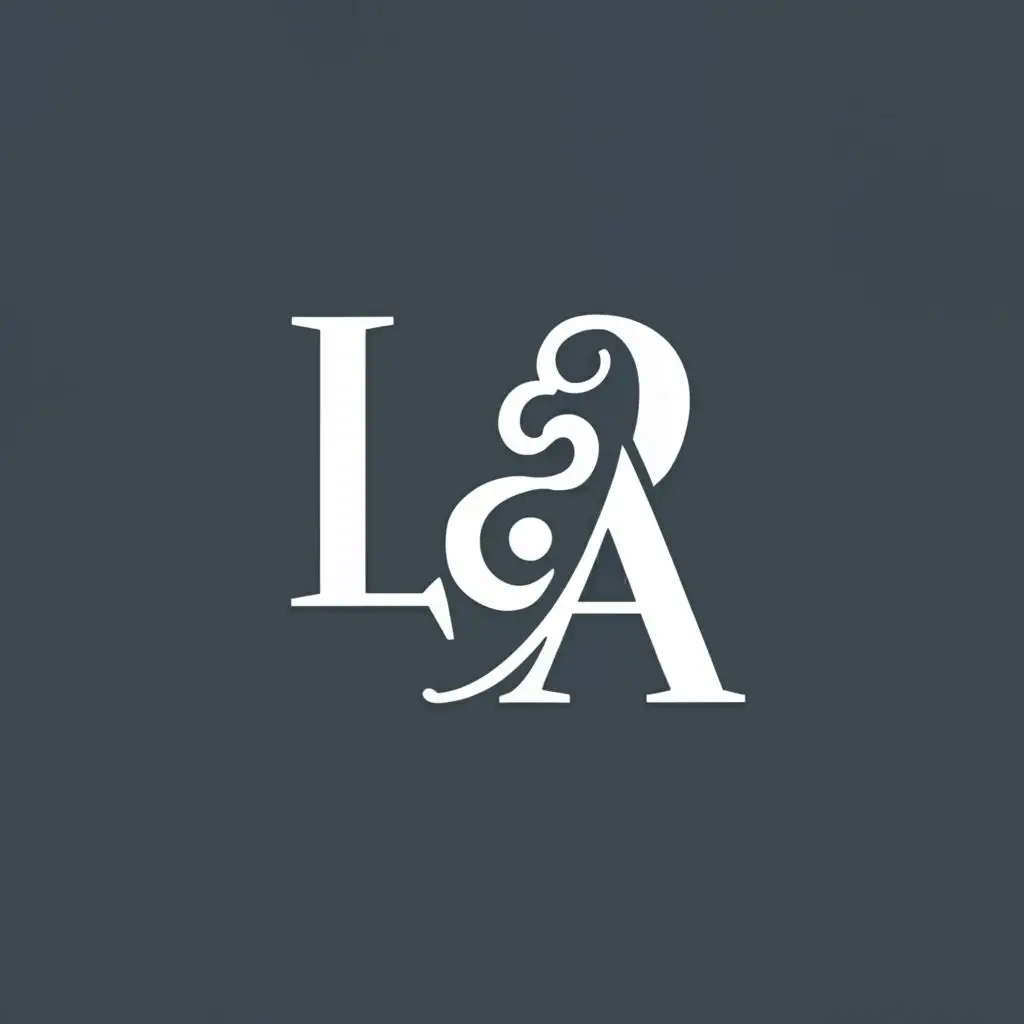 LOGO-Design-For-LA-Minimalistic-Elegance-with-Clear-Background