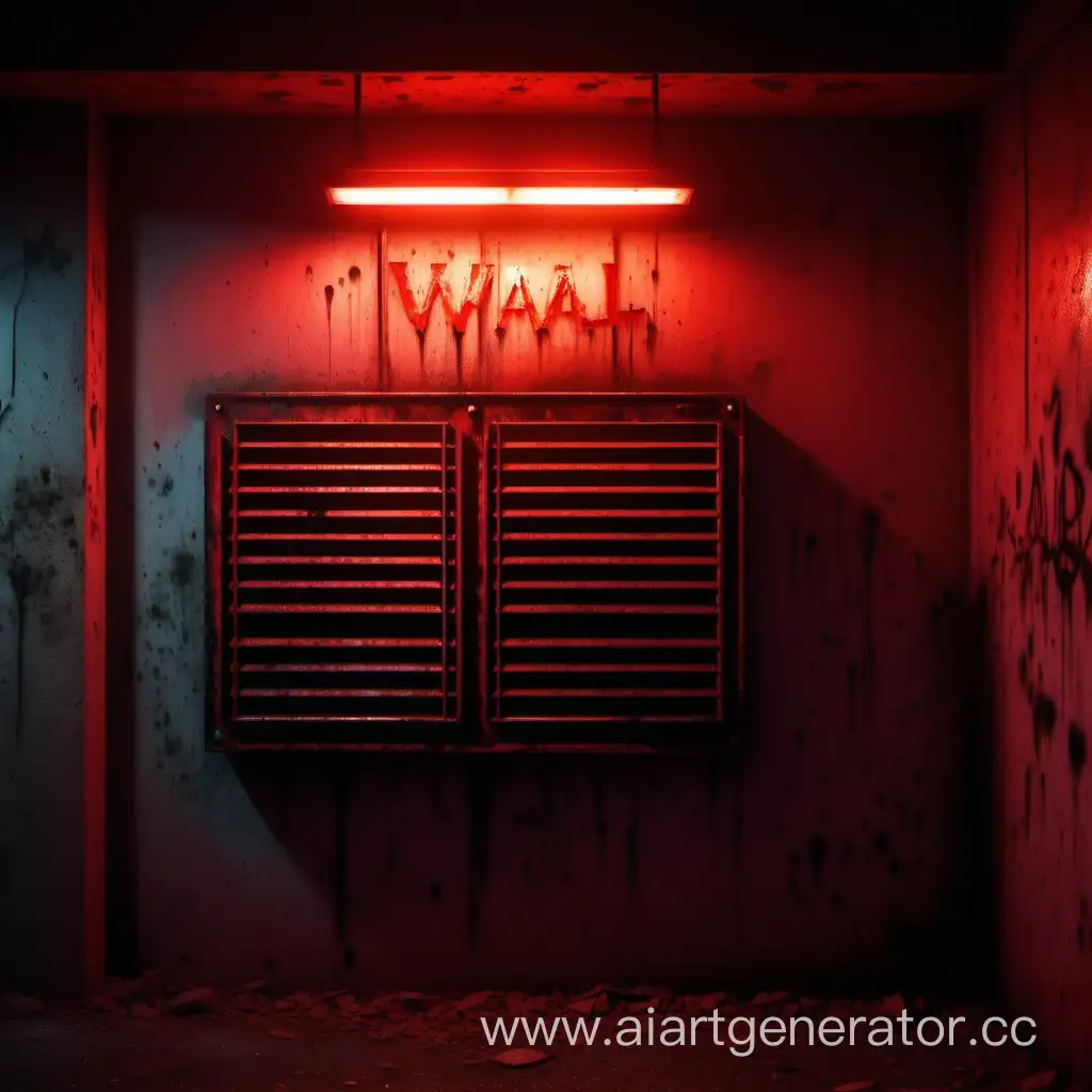 Urban-Decay-Dilapidated-Wall-with-Neon-Red-Light-and-Rusty-Ventilation