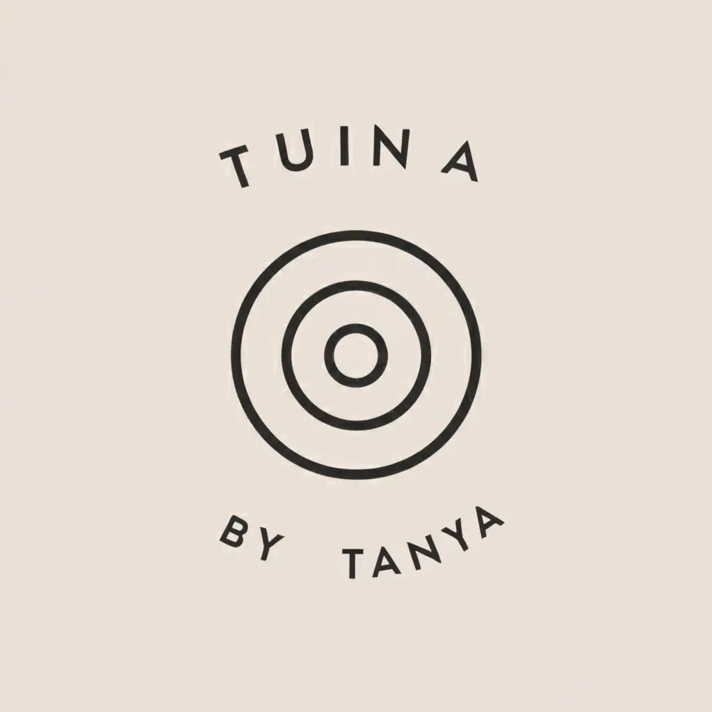 a logo design,with the text "Tuina by Tanya", main symbol:yin yang,Minimalistic,clear background