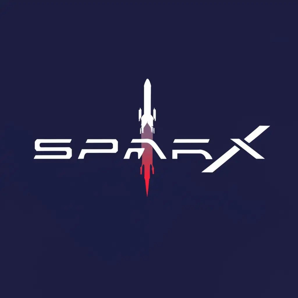 a logo design,with the text "STARK INDRUSTIES", main symbol: SPACEX ,Moderate,be used in Finance industry,clear background