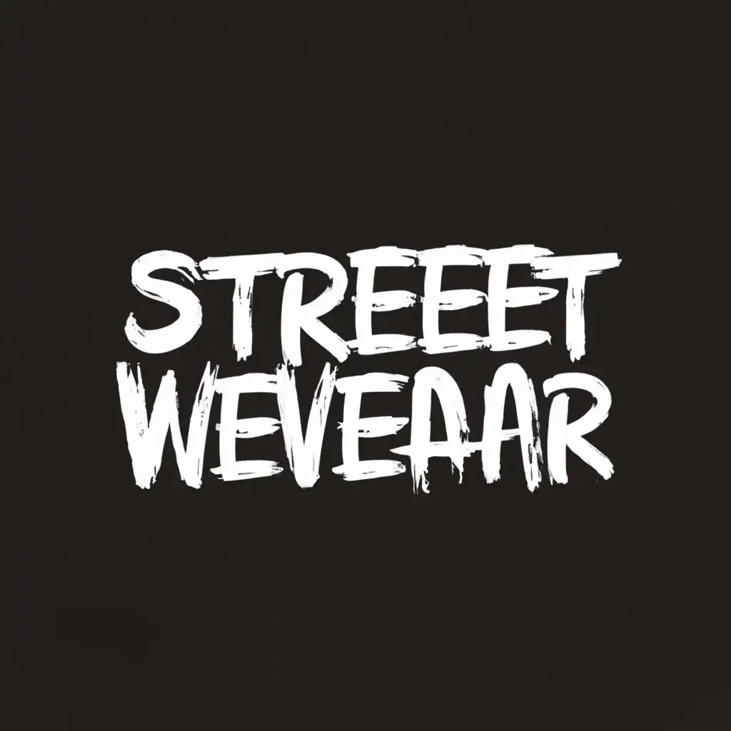 a logo design,with the text "streetwear", main symbol:streetwear,Moderate,be used in Commerce de Détail industry,clear background