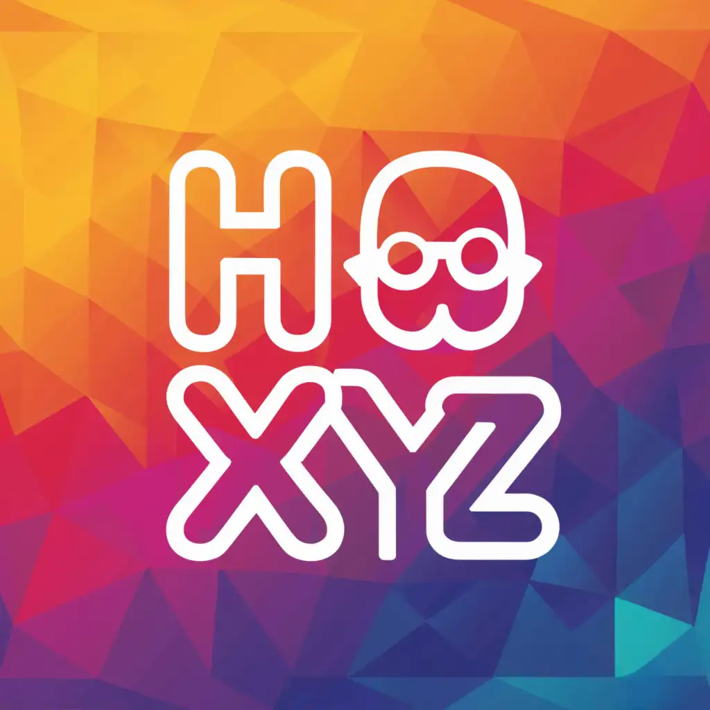 a logo design,with the text "Hi XYZ", main symbol:A Happy Man with Sunglasses,complex,be used in Entertainment industry,clear background