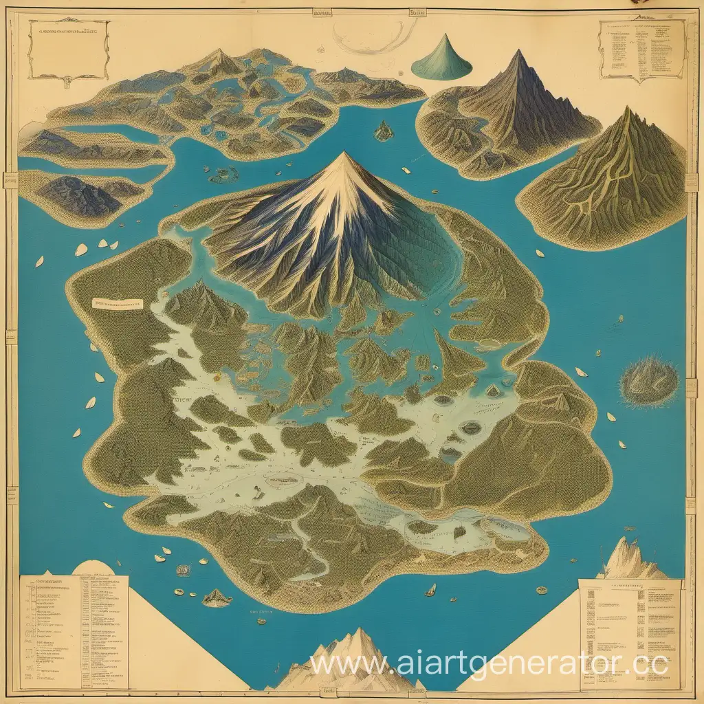 Island-Paradise-Detailed-Map-with-Volcanoes-Lakes-and-Rivers