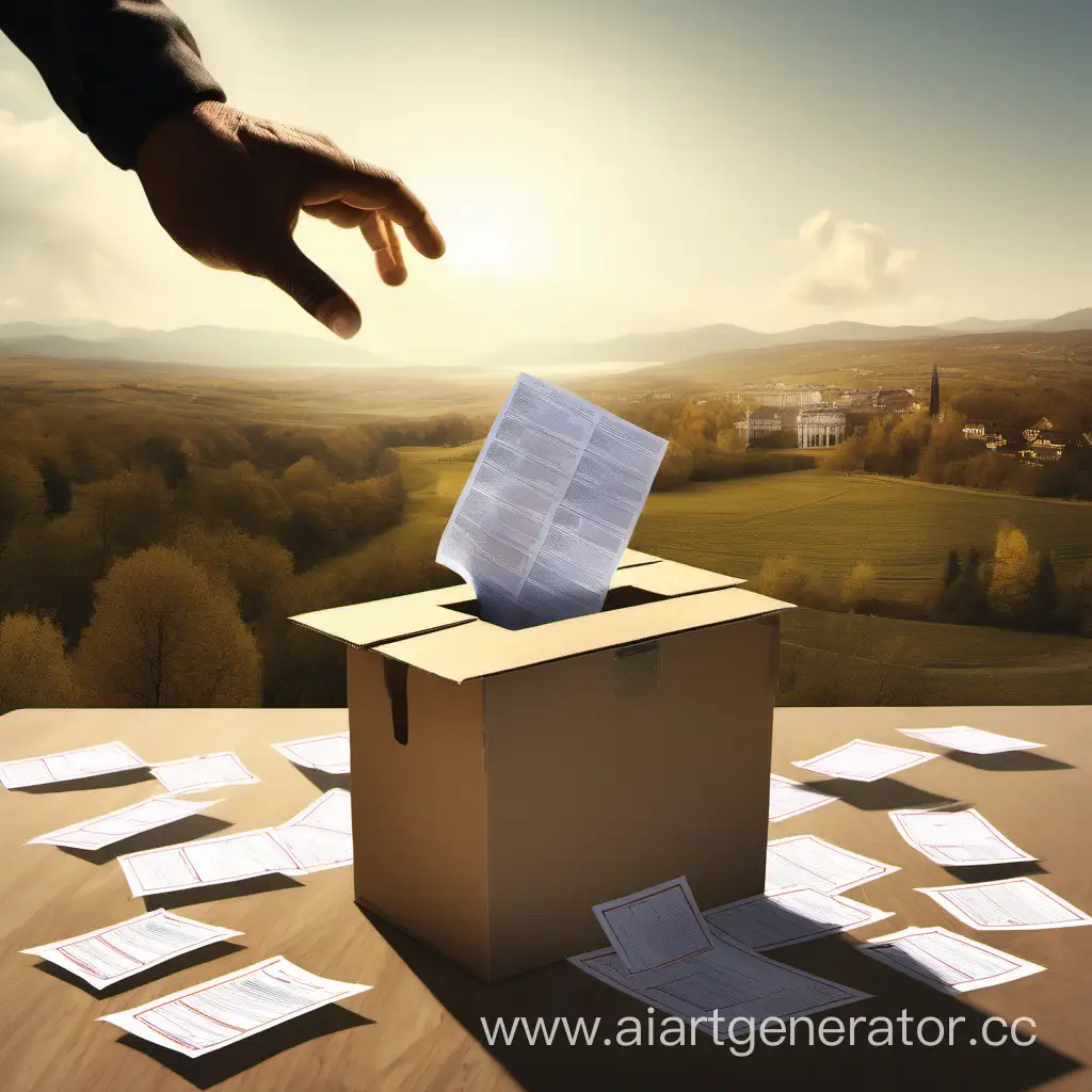 Voting-Scene-with-Ballots-and-Nature-Contrast