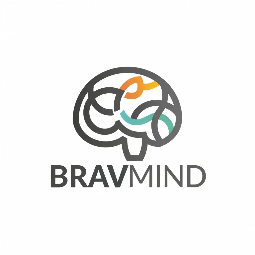 a logo design,with the text "BravMind", main symbol:psychology,Moderate,clear background