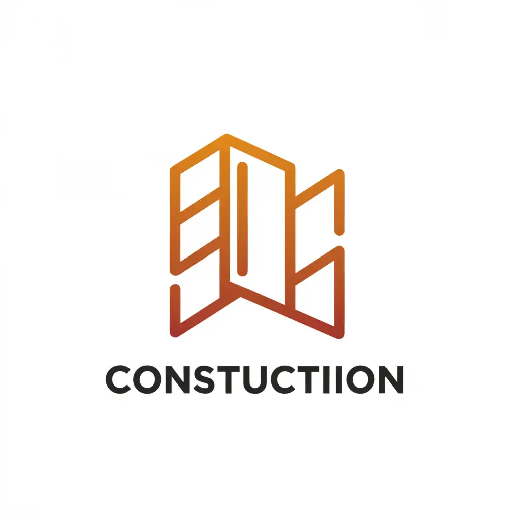 a logo design,with the text "construction", main symbol:building,Moderate,be used in Construction industry,clear background