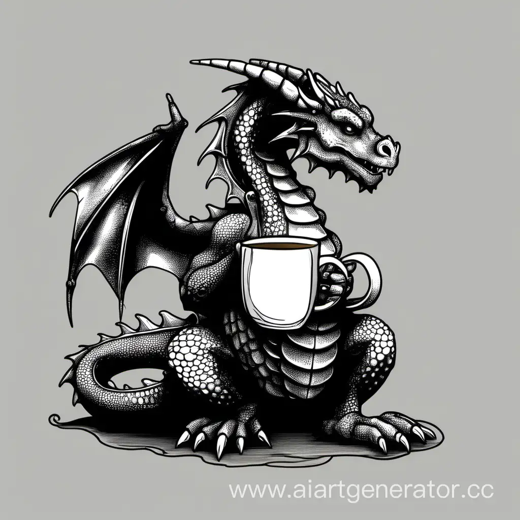 Majestic-Dragon-Sipping-Tea-in-a-Mysterious-Black-Realm