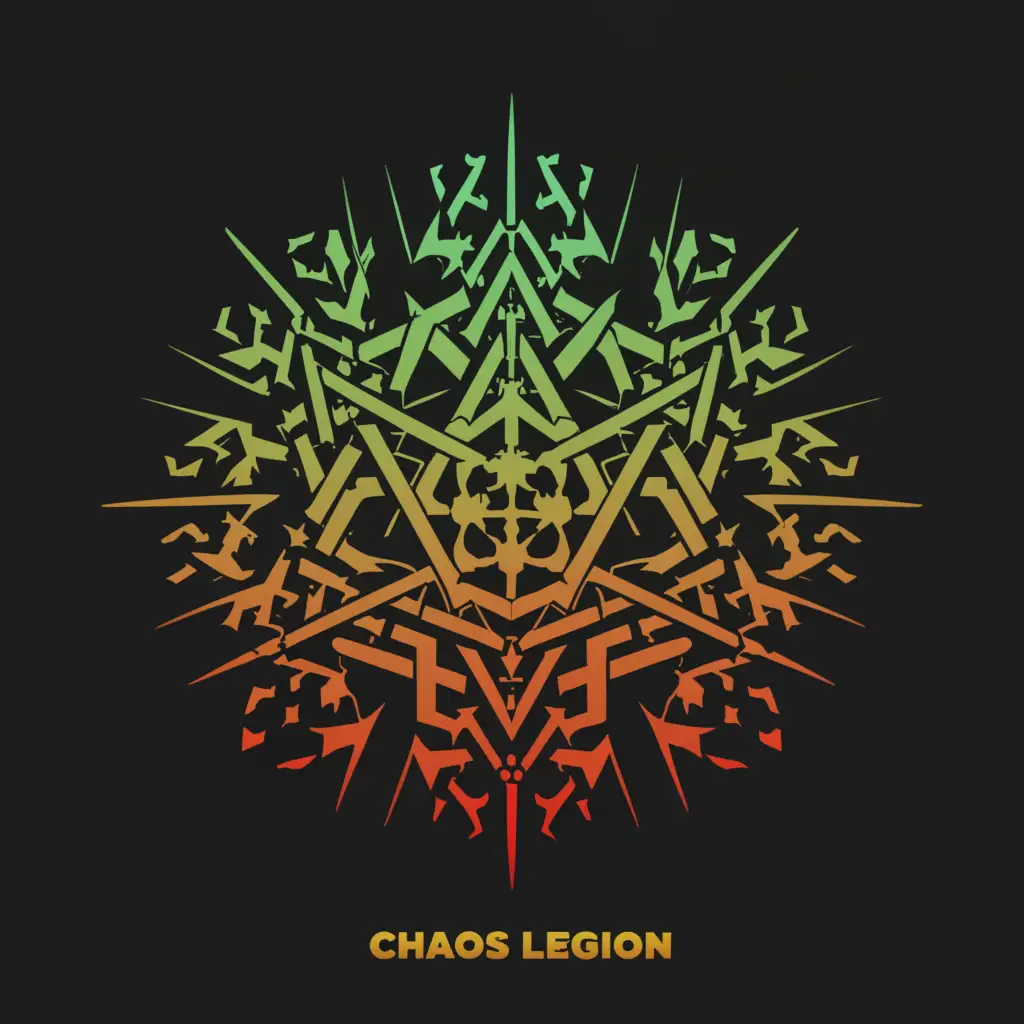 a logo design,with the text "chaos legion", main symbol:logo,complex,be used in Travel industry,clear background