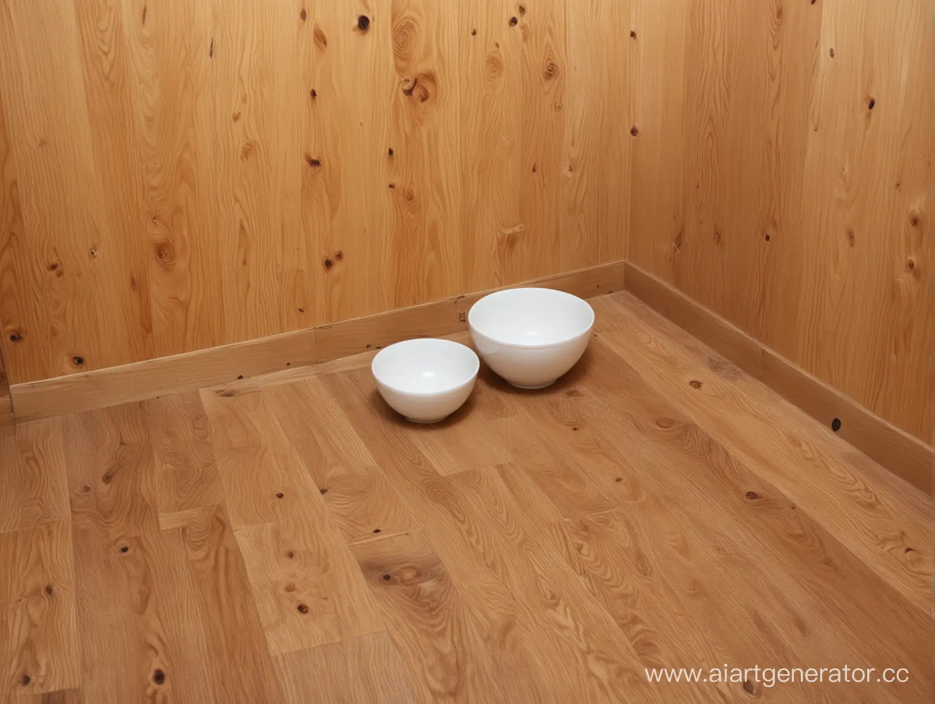 Minimalist-Wooden-Interior-with-Pets-Food-Bowl