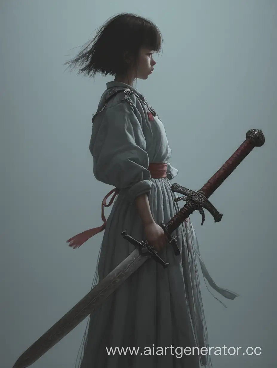 Girl with a sword