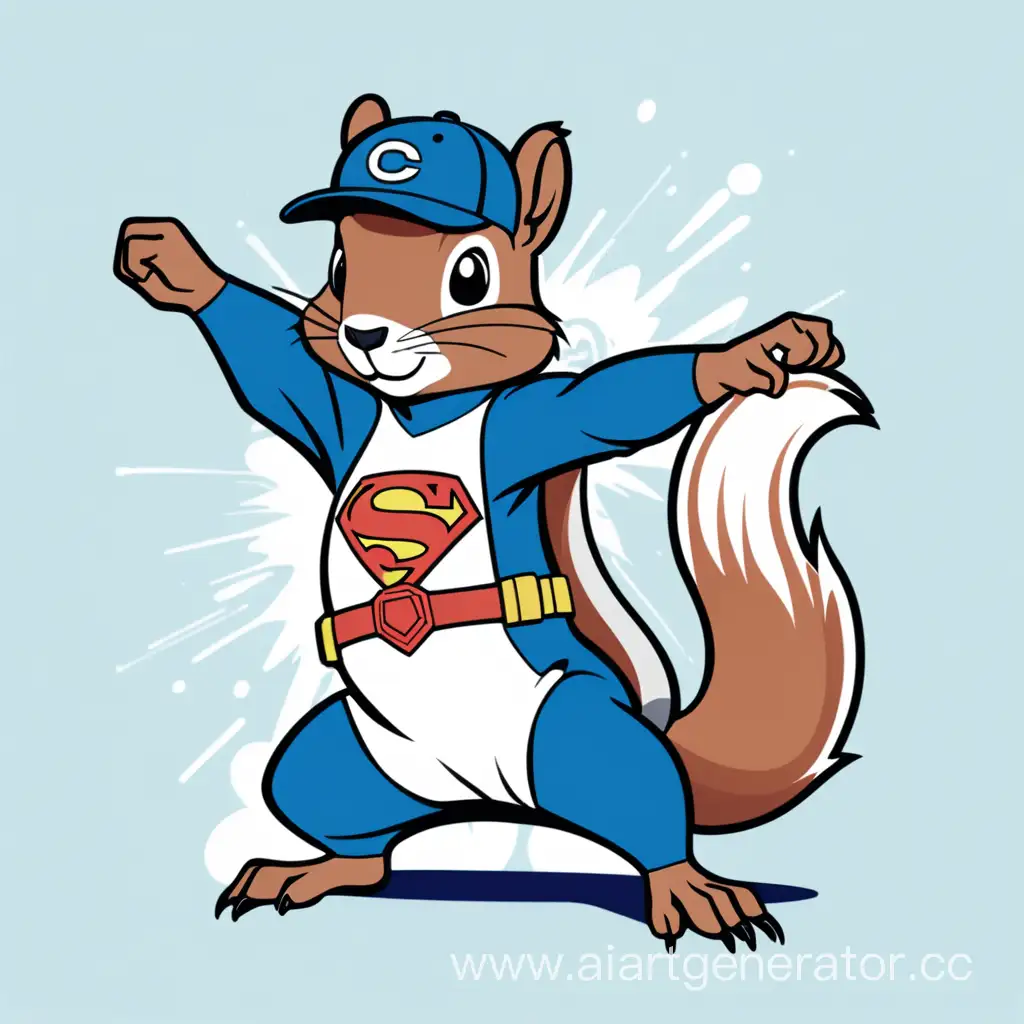 Enchanting-Superhero-Squirrel-and-Turtle-TShirt-Design-in-Lacostes-Vector-Collection