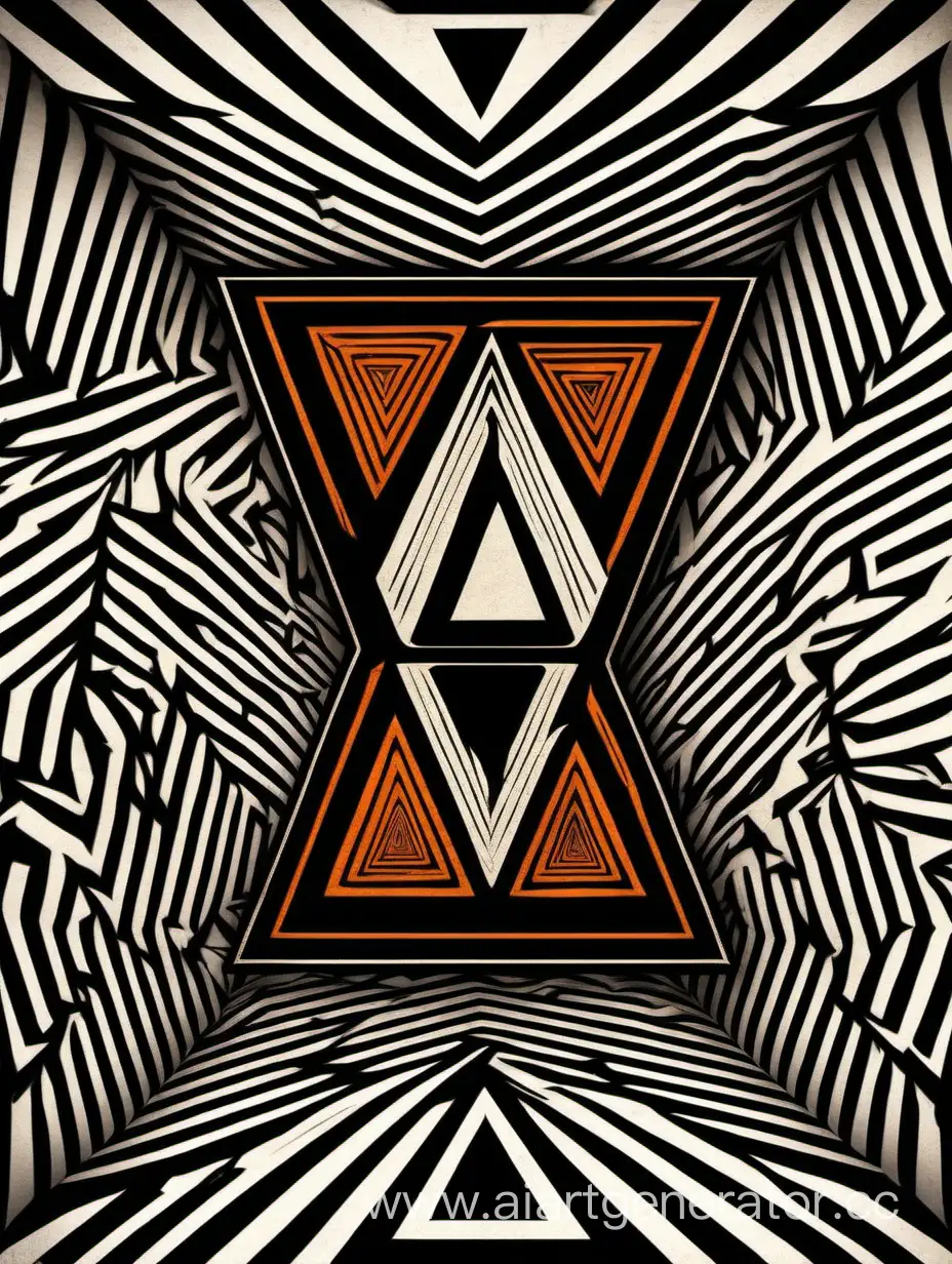 Vibrant-Orange-Triangle-Phone-Wallpaper-by-IncrediBox