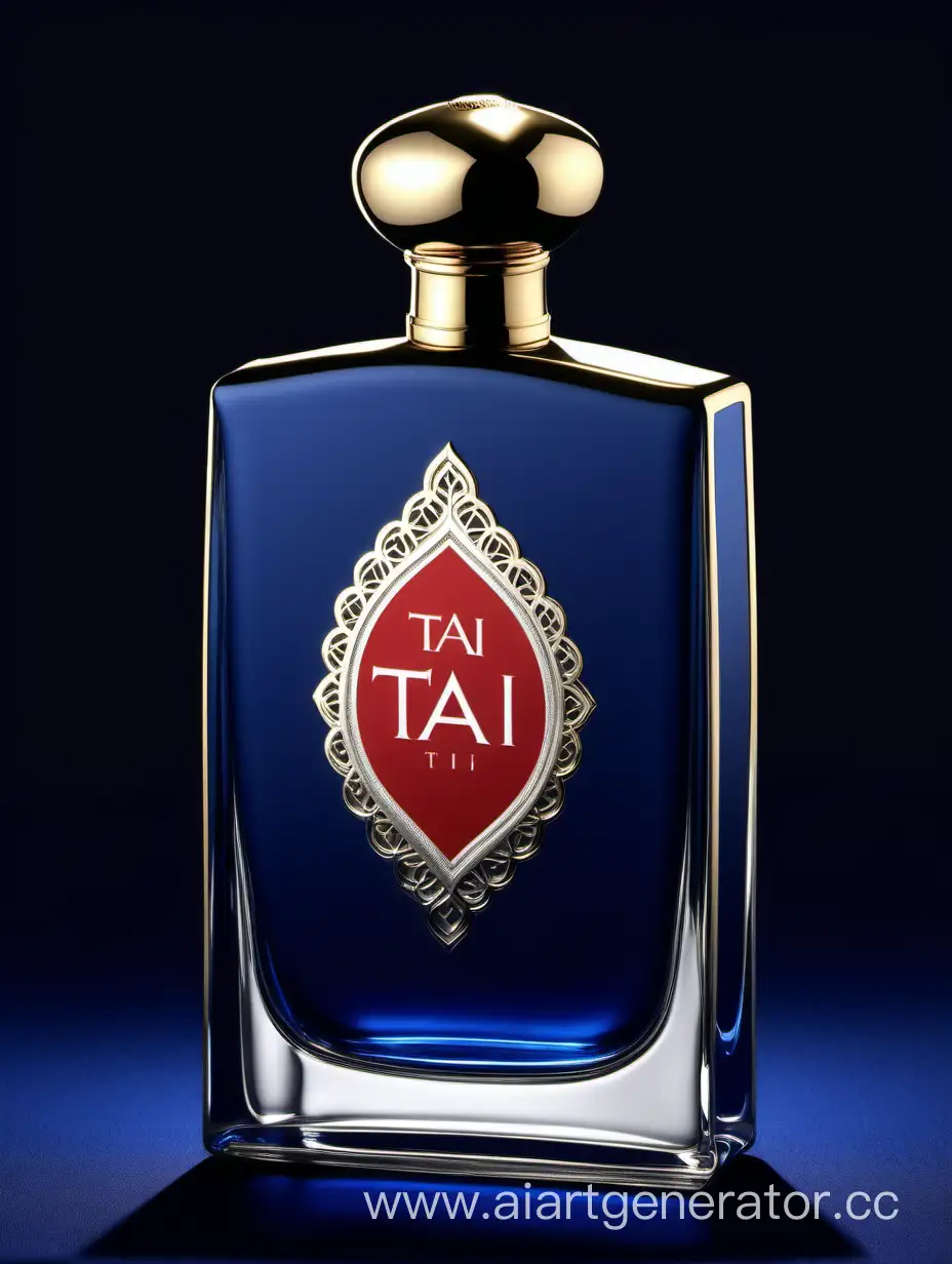 Elegant-DualLayered-Dark-Blue-Red-and-White-Perfume-Bottle-with-Zamac-Accents