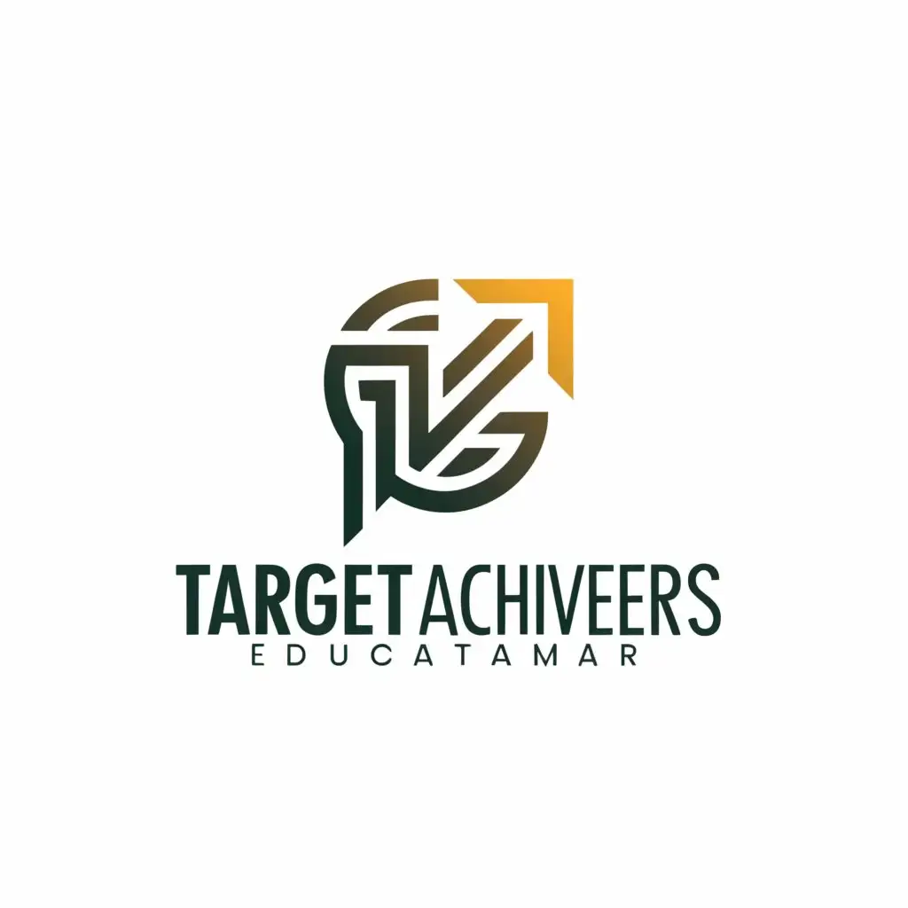 a logo design,with the text "TARGET ACHIEVERS", main symbol:ARROW,complex,be used in Education industry,clear background