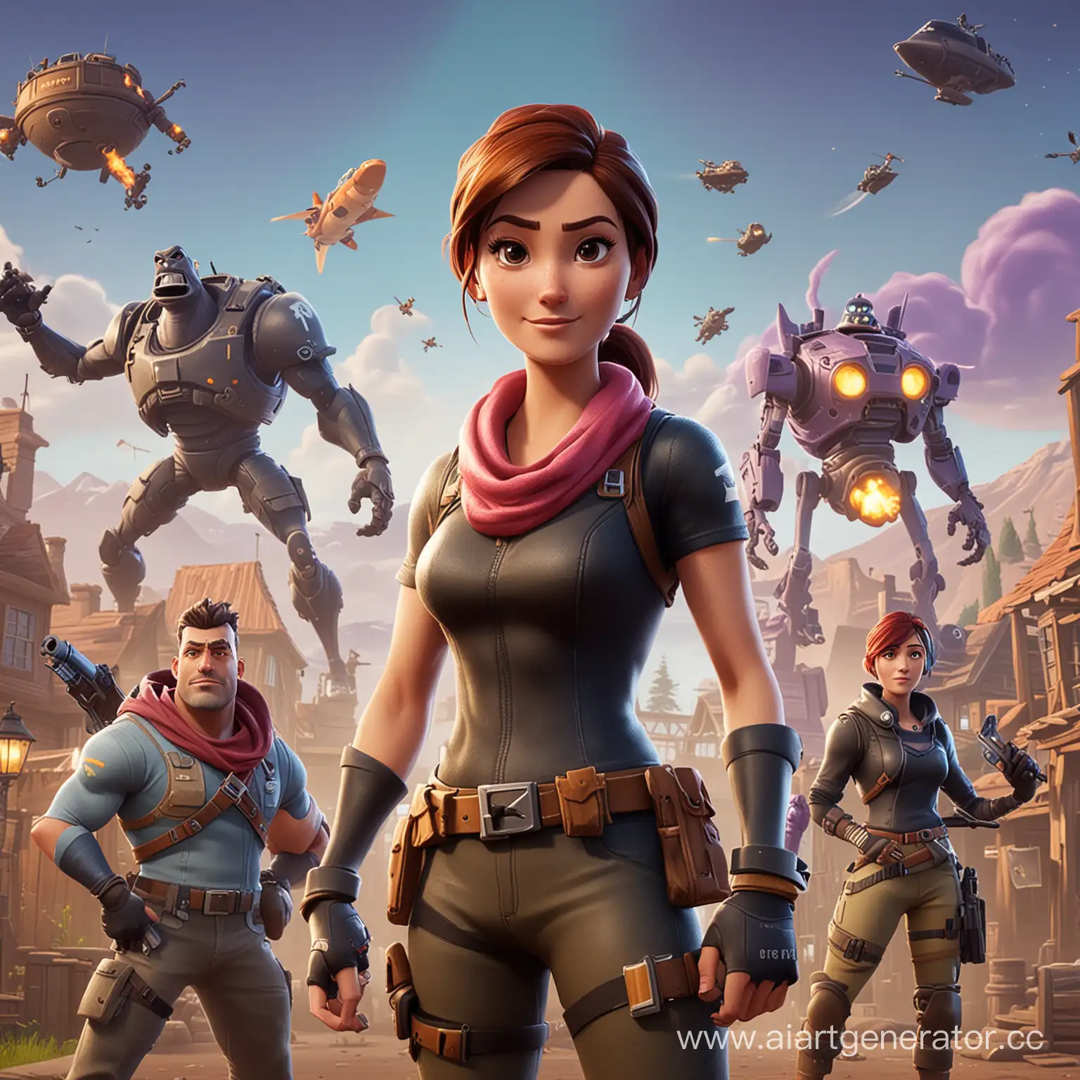 Fortnite в стиле анимации Pixar