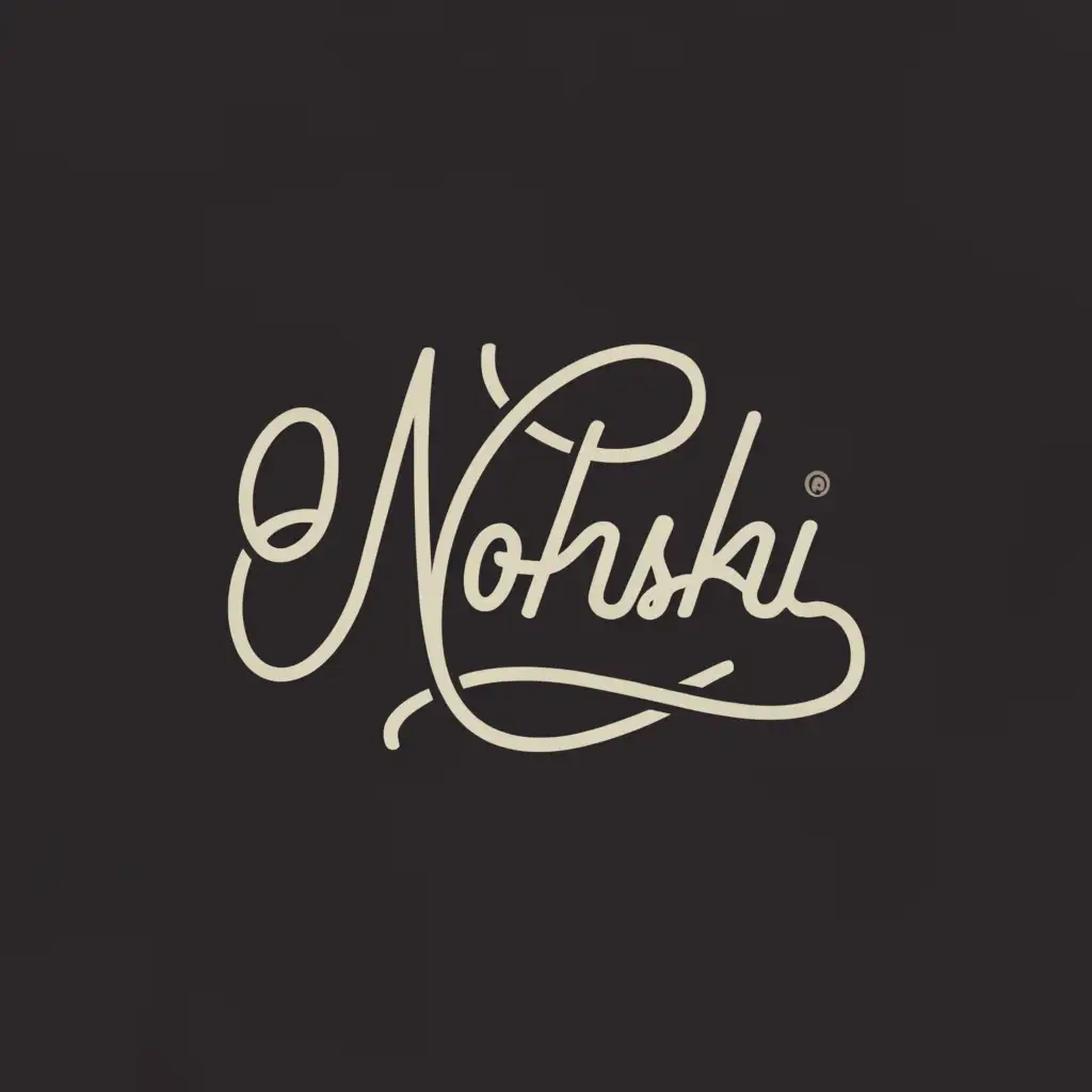 a logo design,with the text "Nohski", main symbol:money,Moderate,be used in Finance industry,clear background