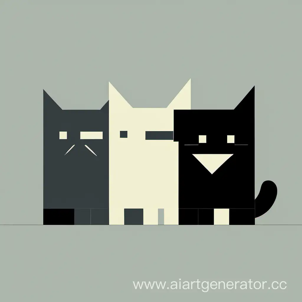 Suprematist-Linux-Cats-Art