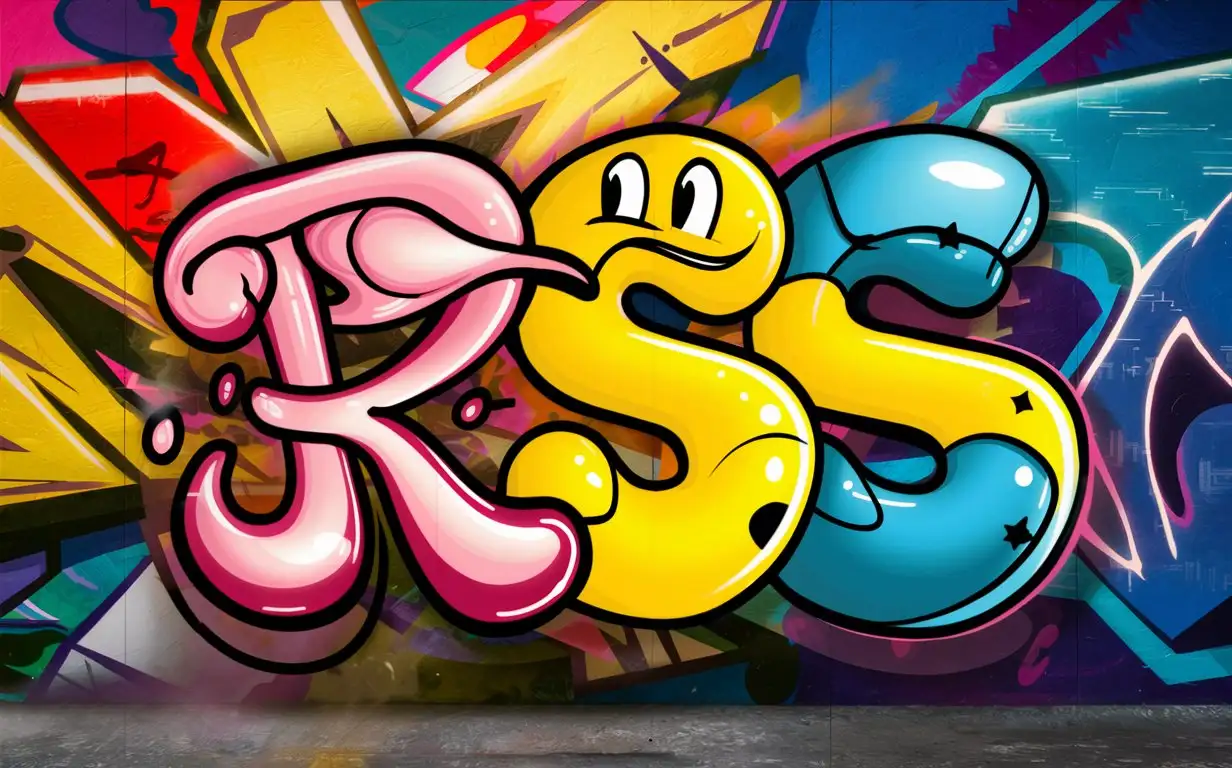 граффити буквы RSS