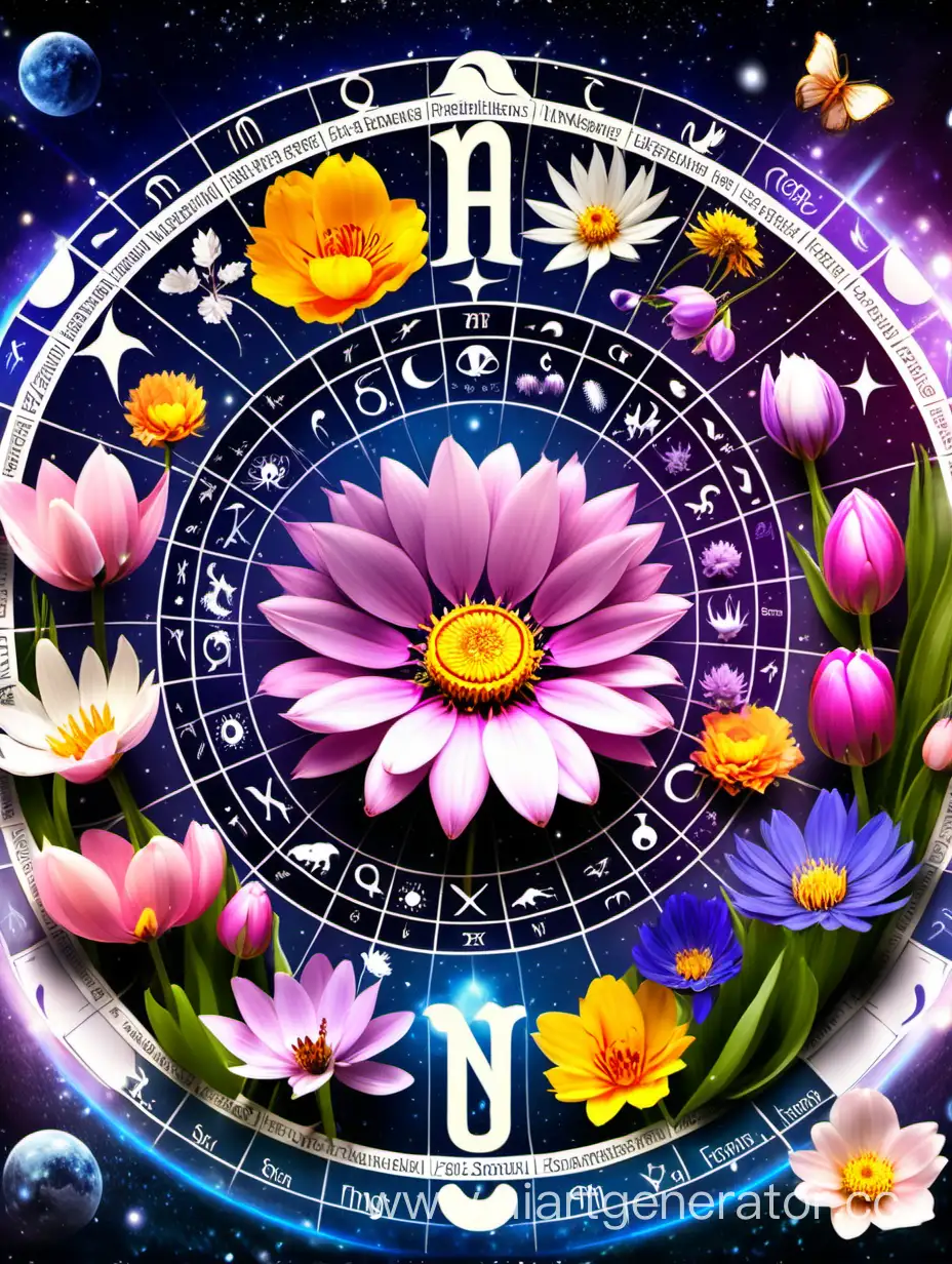 цветочный весенний гороскоп со знаками зодиака