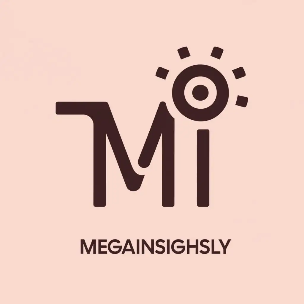 a logo design,with the text "MegaInsightsly", main symbol:MI,Moderate,clear background