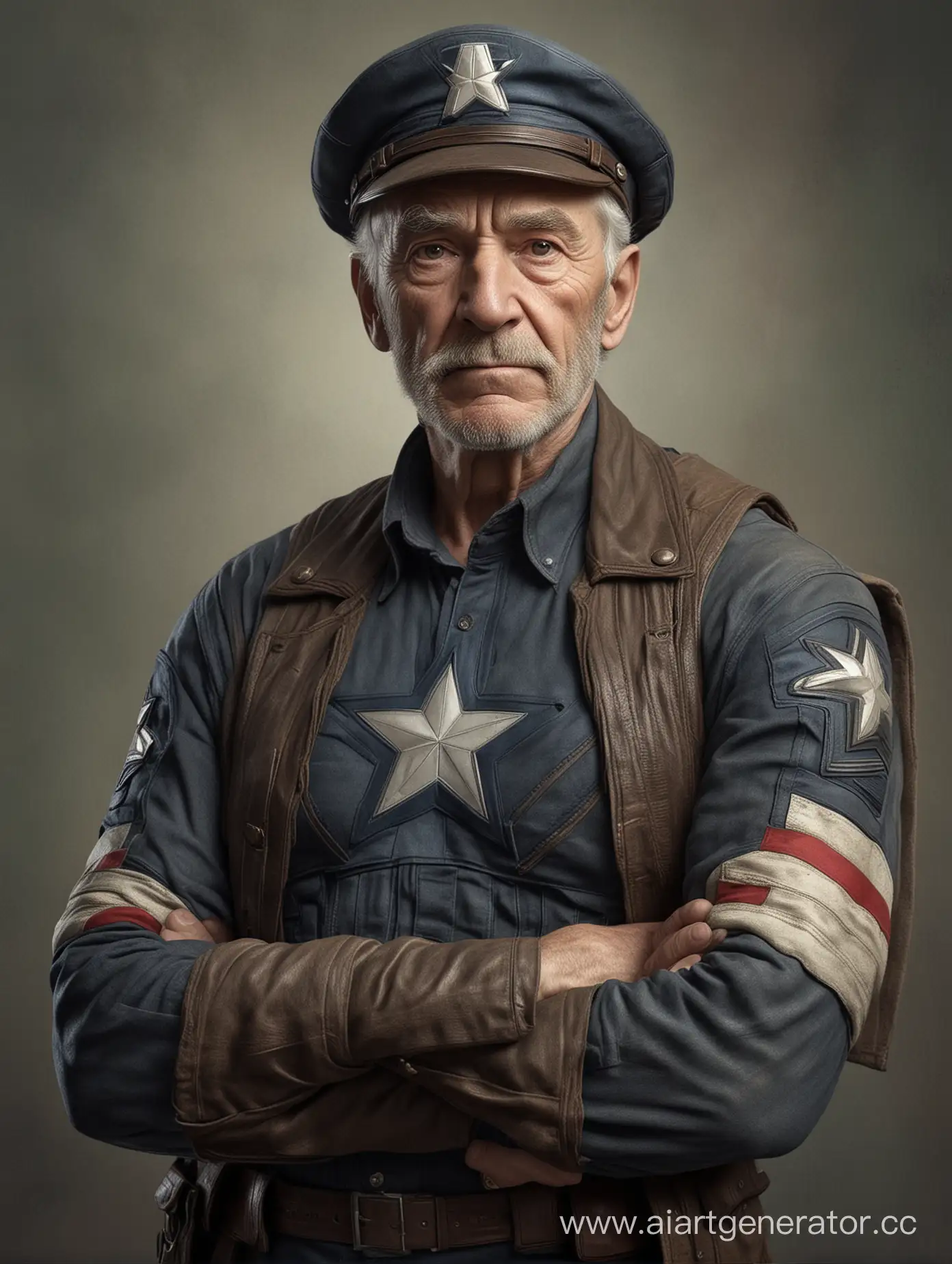 Как бы выглядел Капитан Америка в старости