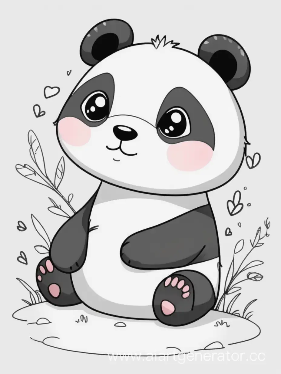 Adorable-Panda-Illustration-for-Phone-Wallpapers