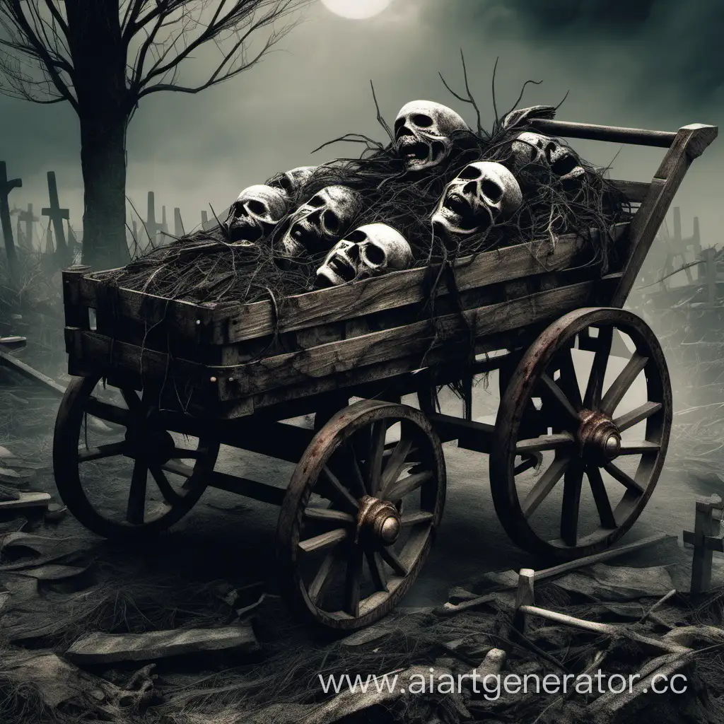 Dark-Fantasy-Scene-Cart-with-Corpses