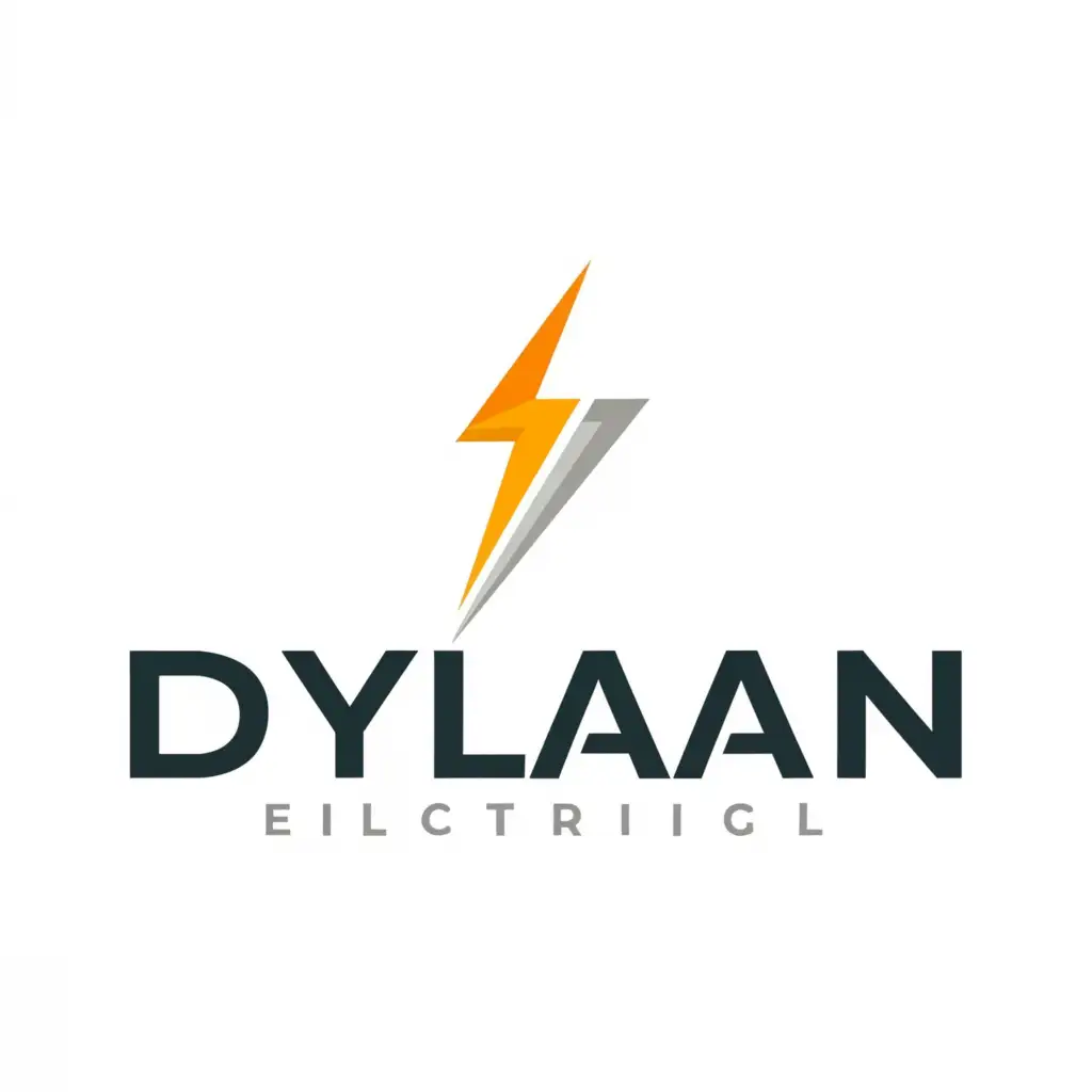 a logo design,with the text "DYLAAN ELECTRICAL", main symbol:lighting bolt,complex,be used in Construction industry,clear background