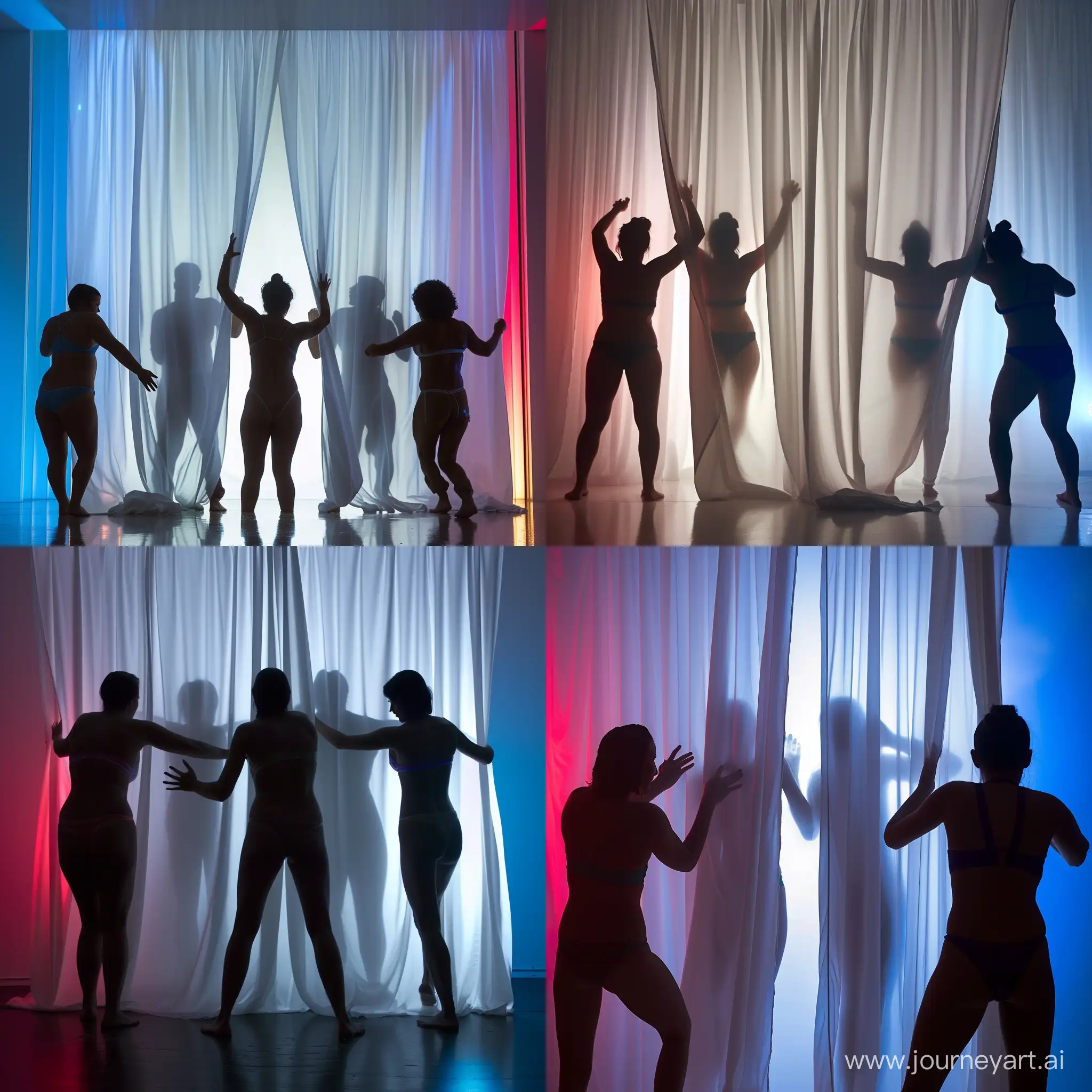 Enigmatic-Silhouettes-Behind-Colorful-Curtain