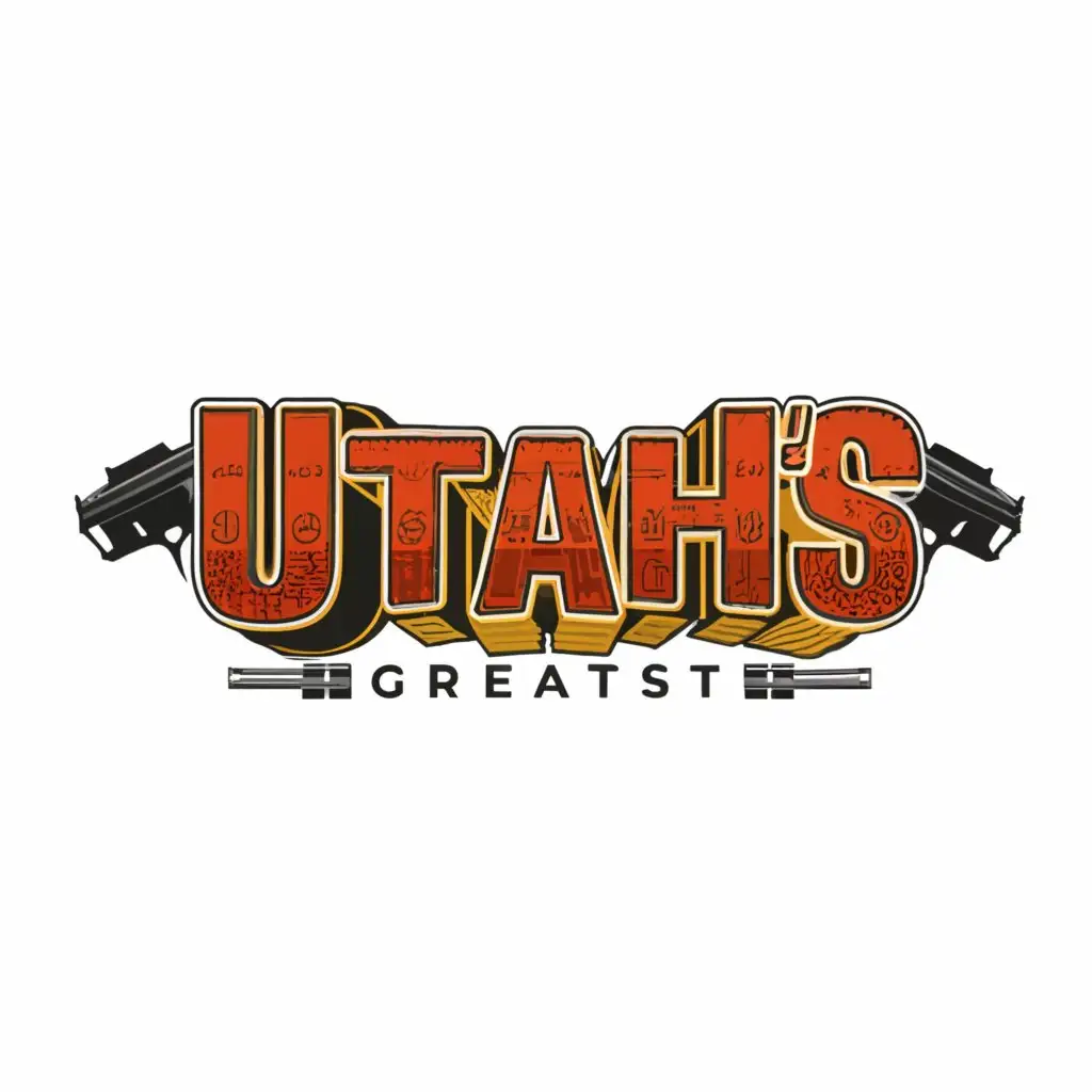 LOGO Design For Utahs Greatest Bold Typography with Toy Gun Emblem on ...