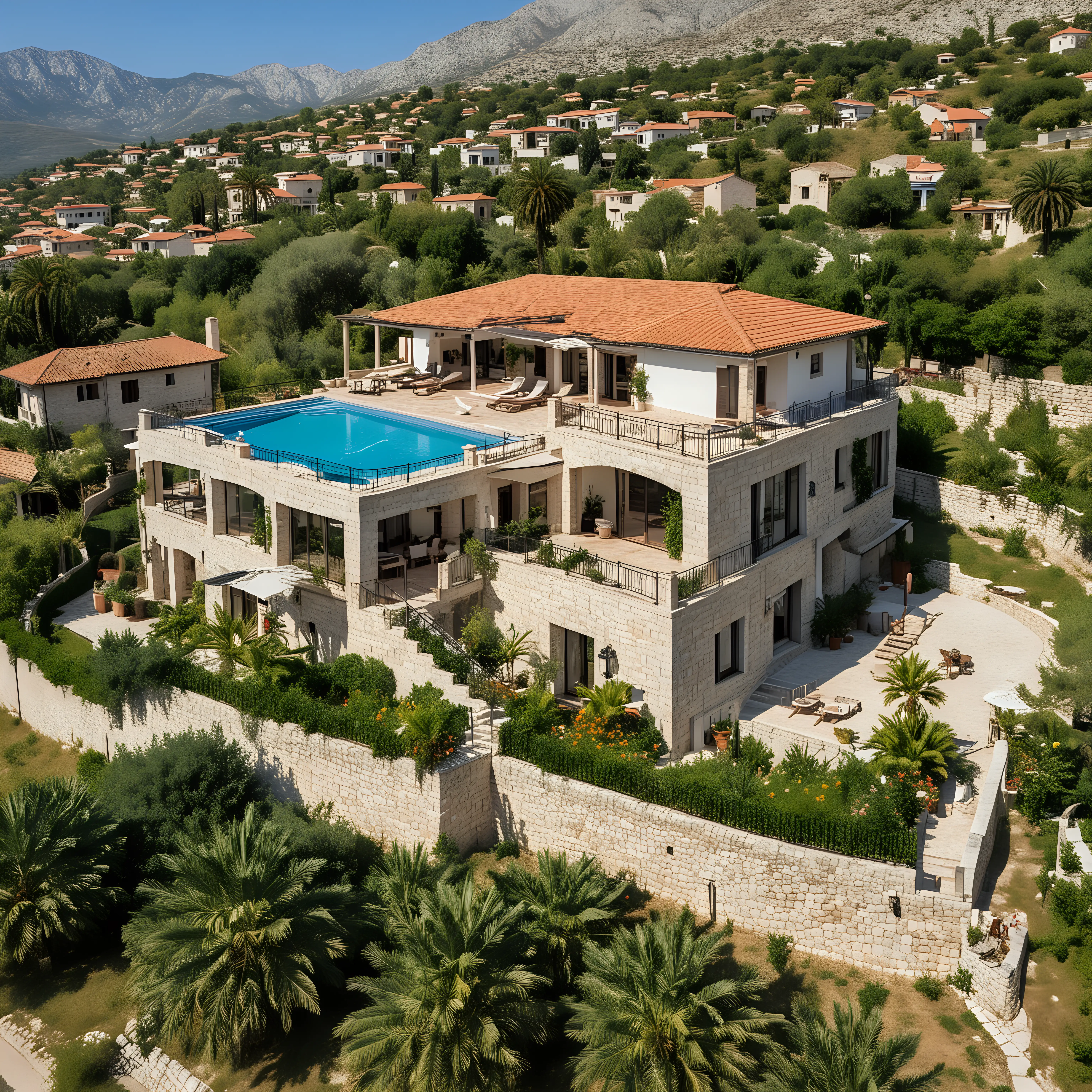 Luxurious Mediterranean Villas with Garden Oasis in Stari Bar Montenegro