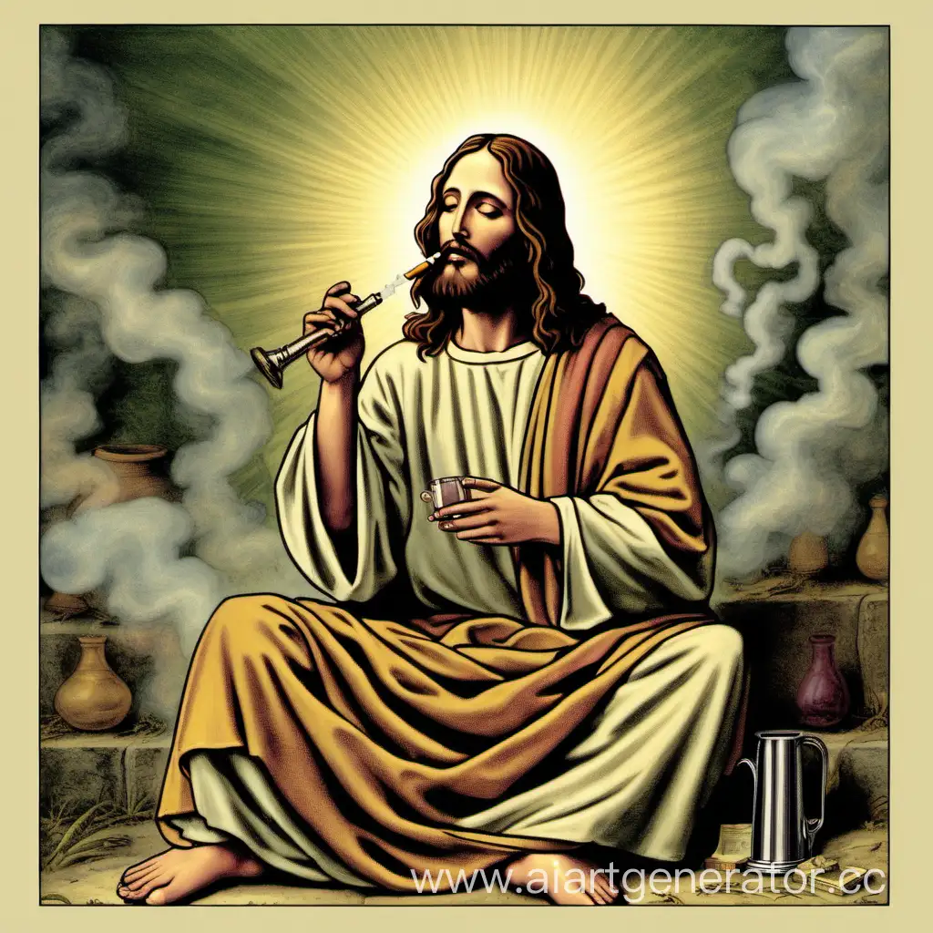 иисус курит бонг
