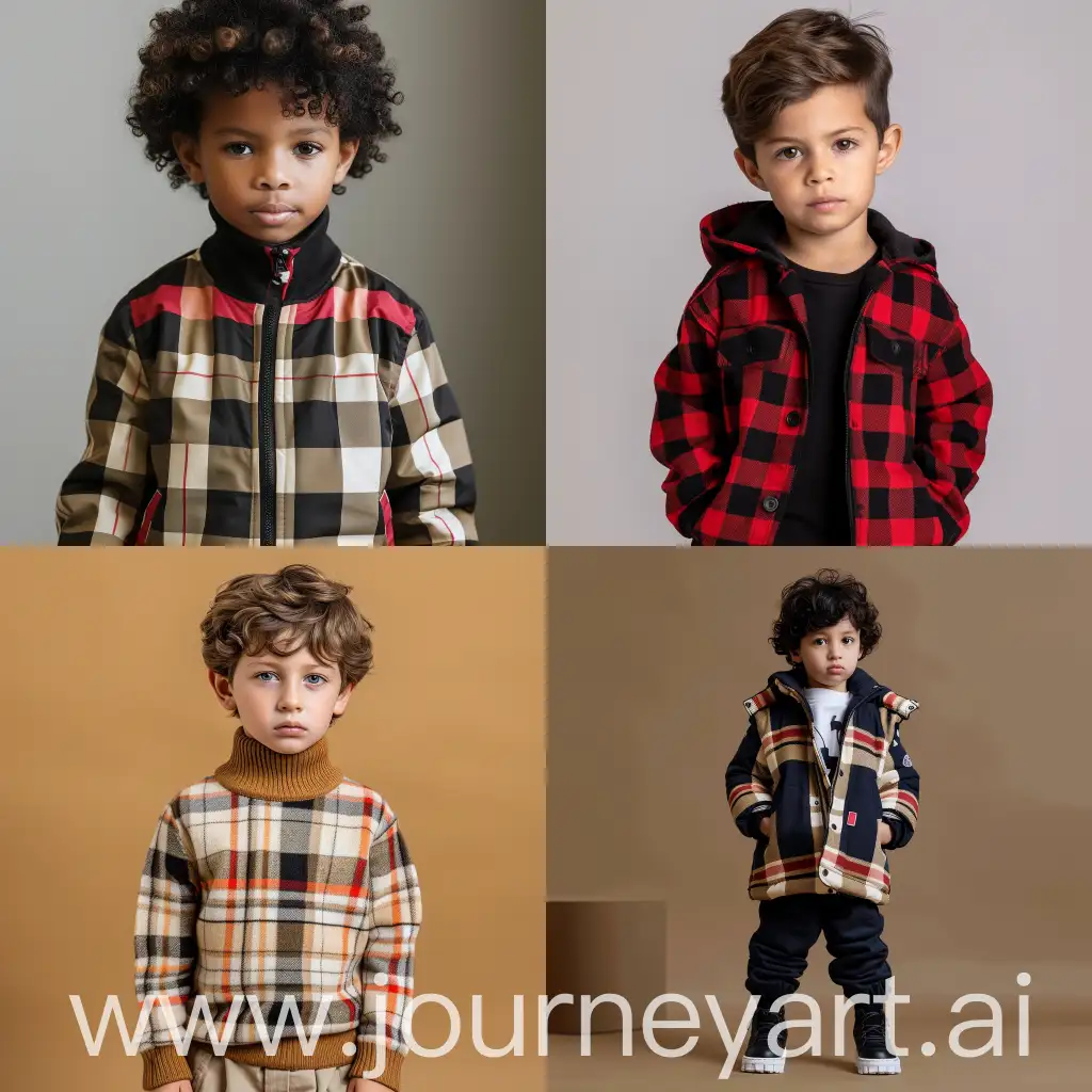 Vibrant-Checkered-Club-Kidswear-Collection