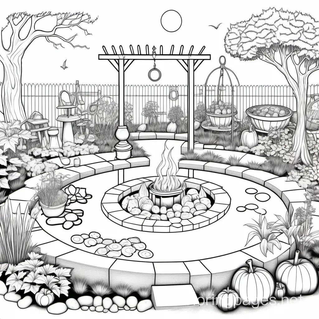 Enchanting-Wicca-Witch-Garden-Coloring-Page-for-Kids