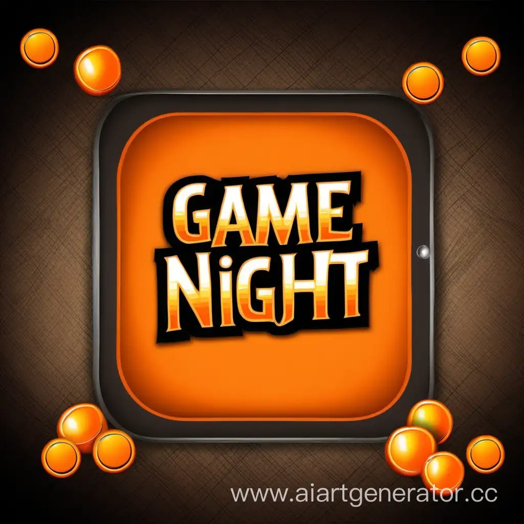 Vibrant-Orange-and-Black-Game-Night-Poster-Design