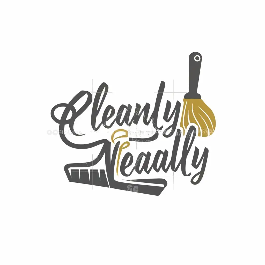 a logo design,with the text "Cleanly Neatly", main symbol:clean and care,Moderate,be used in Real Estate industry,clear background