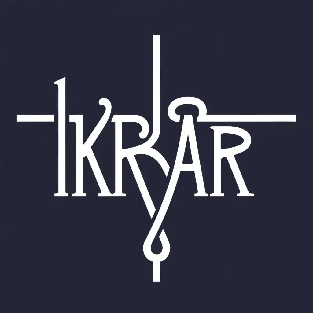 logo, t shirt, with the text "IKRAR", typography, be used in Religious industry