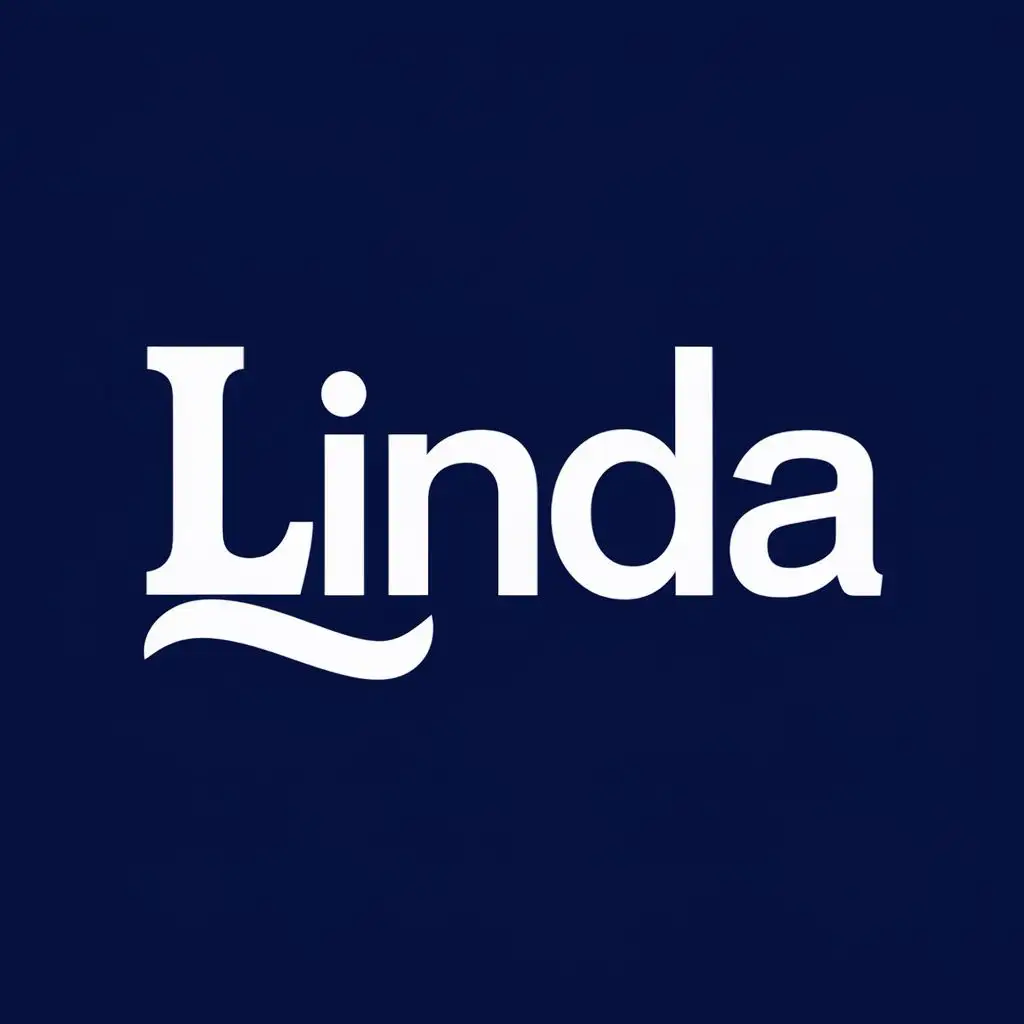 logo, L, with the text "Linda", typography, be used in Technology industry