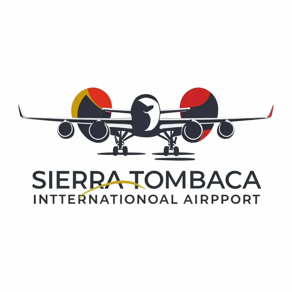 a logo design,with the text "Sierra Tombaca International Airport", main symbol:Airplane,Moderate,be used in Travel industry,clear background