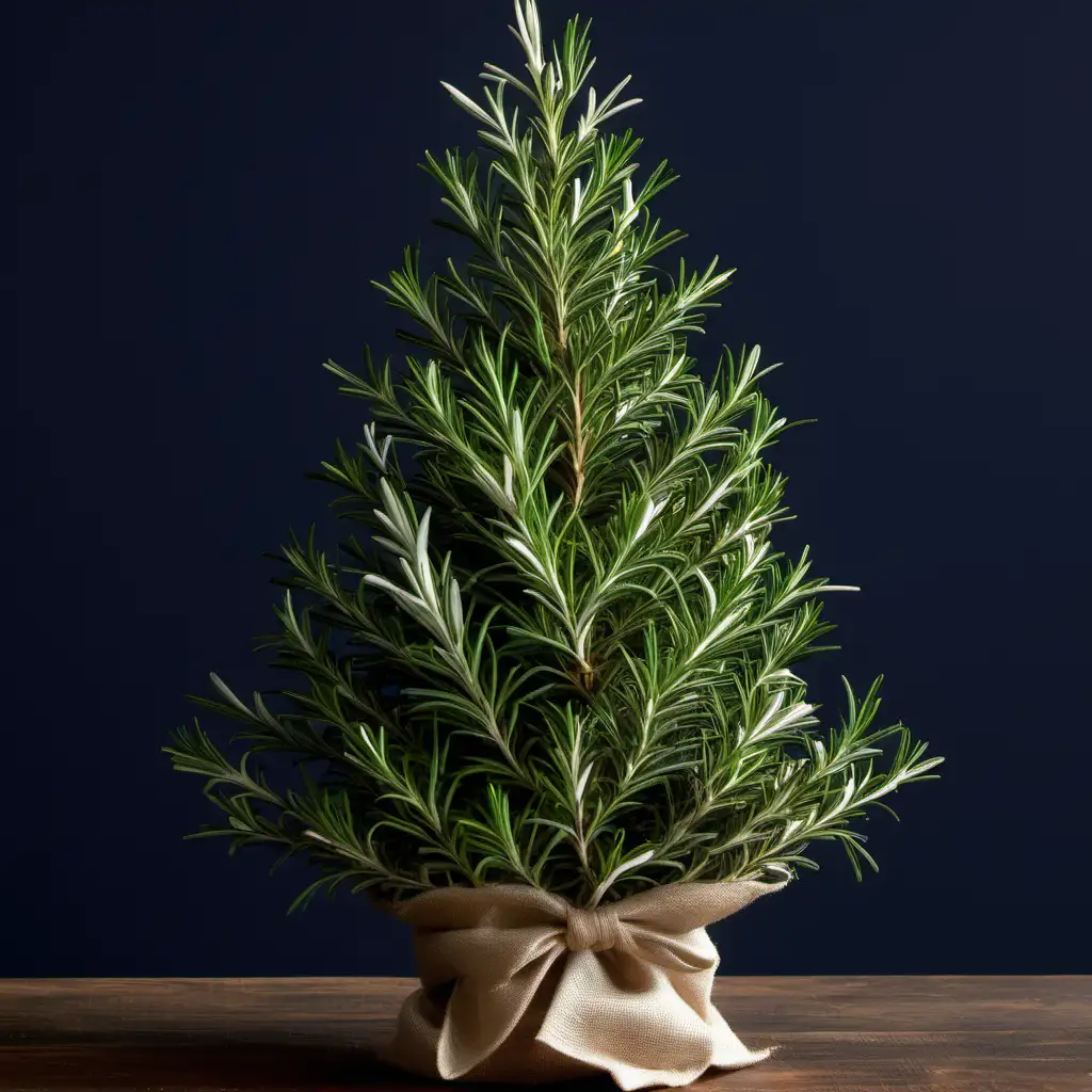 Elegant Rosemary Christmas Tree Festive Holiday Decor with Fragrant Herb