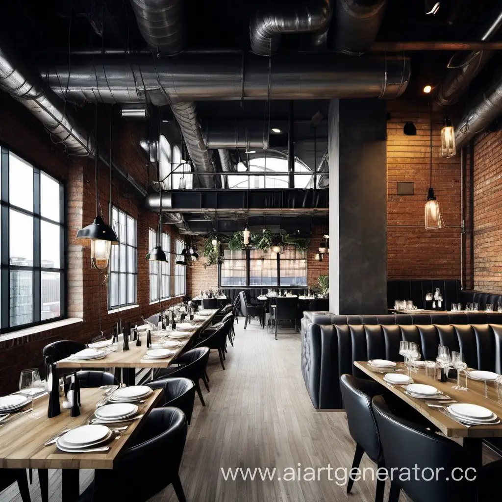 restaurant loft style interior